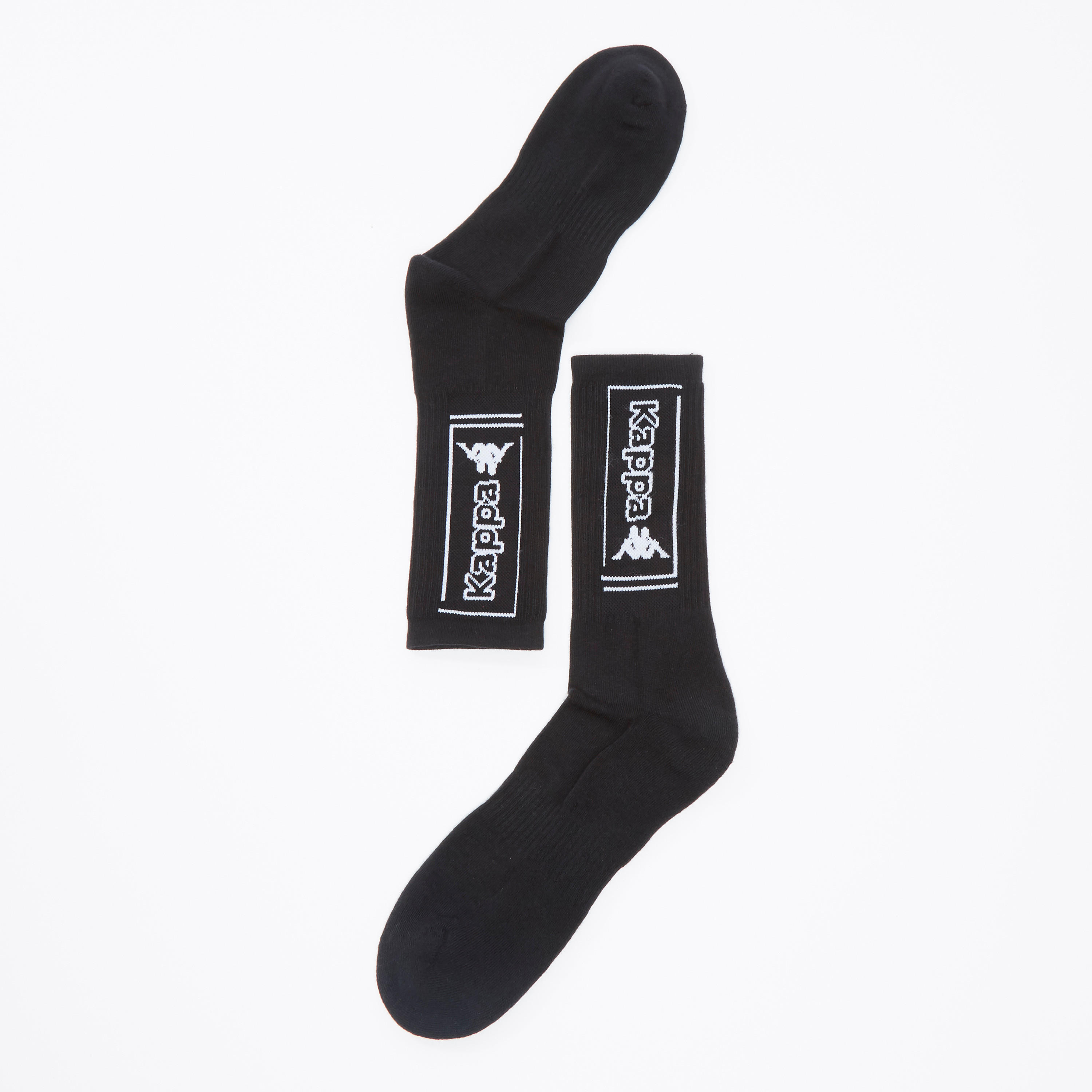 Kappa Printed Crew Length Socks with Ribbed Hem-men-socks-image-3