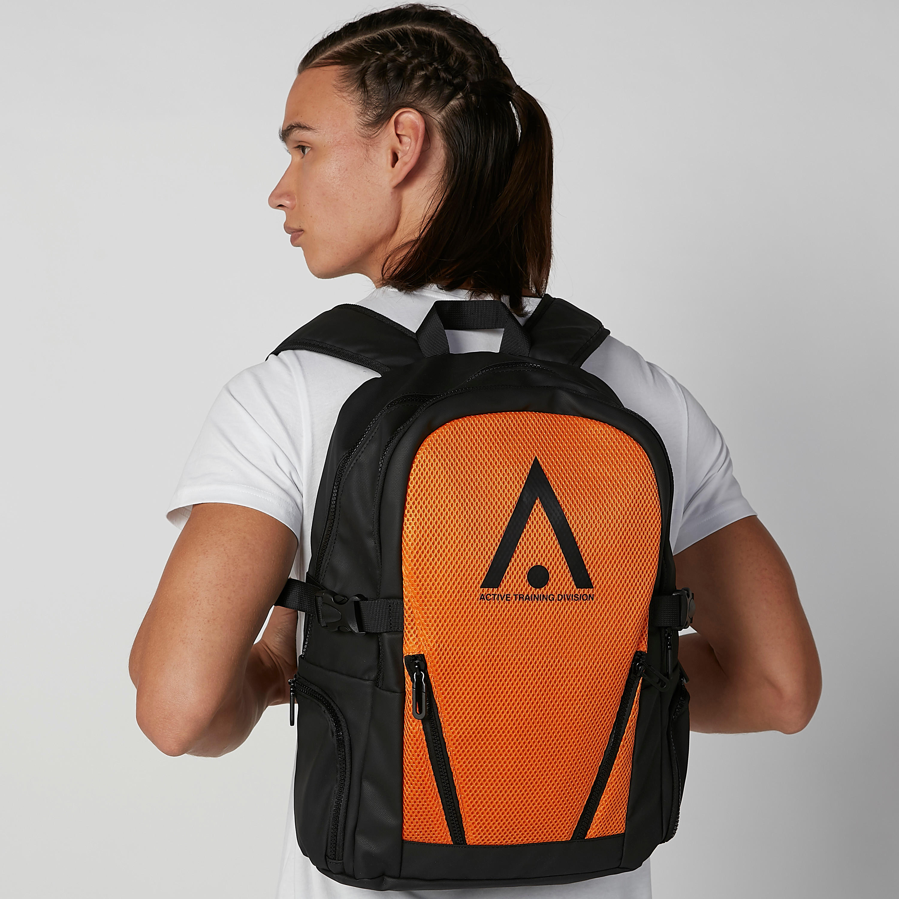 Textured Backpack with Adjustable Shoulder Straps and Zip Closure-men-bags-image-2