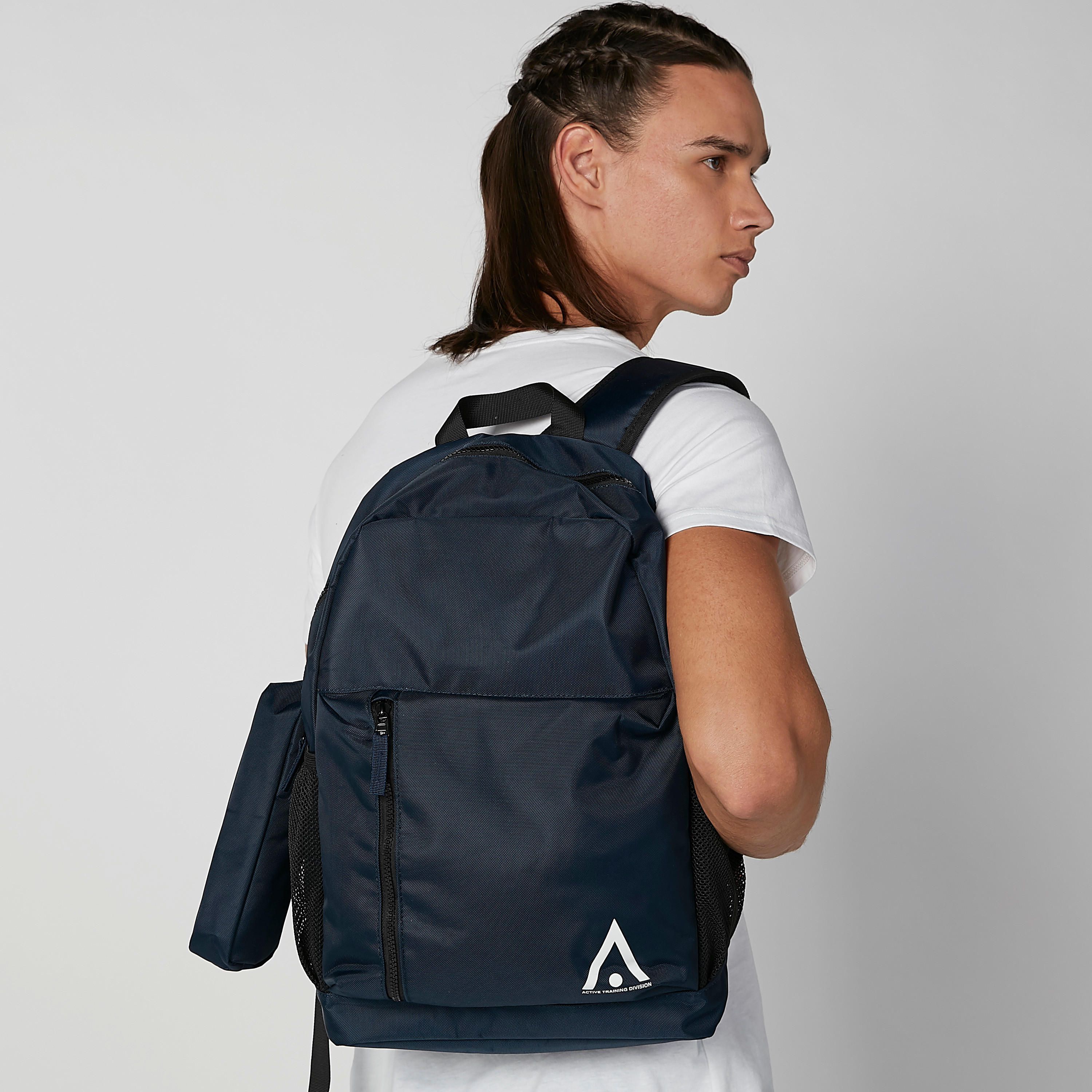 شنطة ظهر بارزة الملمس بحمّالات كتف قابلة للتعديل مع شنطة صغيرة-men-bags-image-4