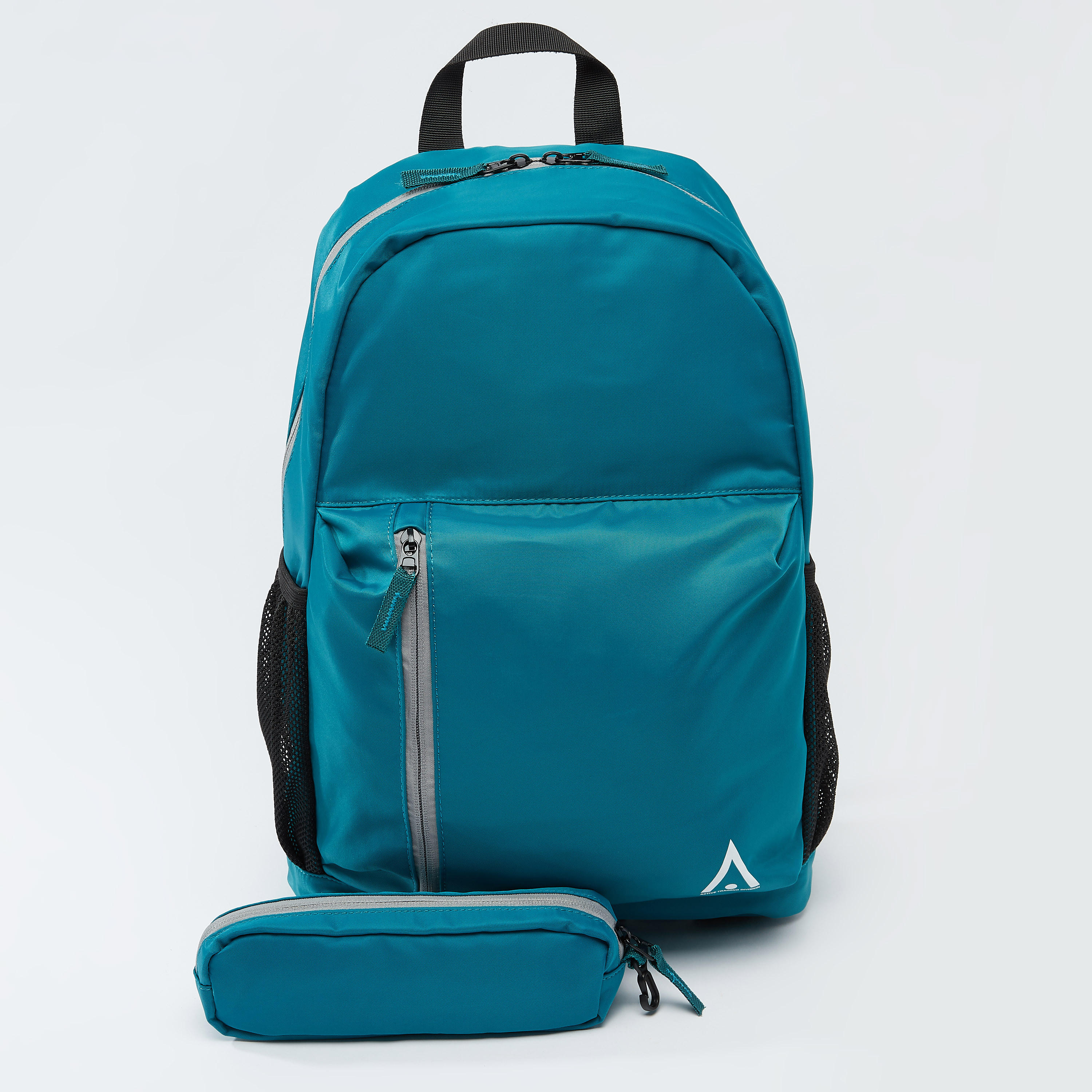 Textured Backpack with Adjustable Shoulder Straps and Pouch-men-bags-image-1