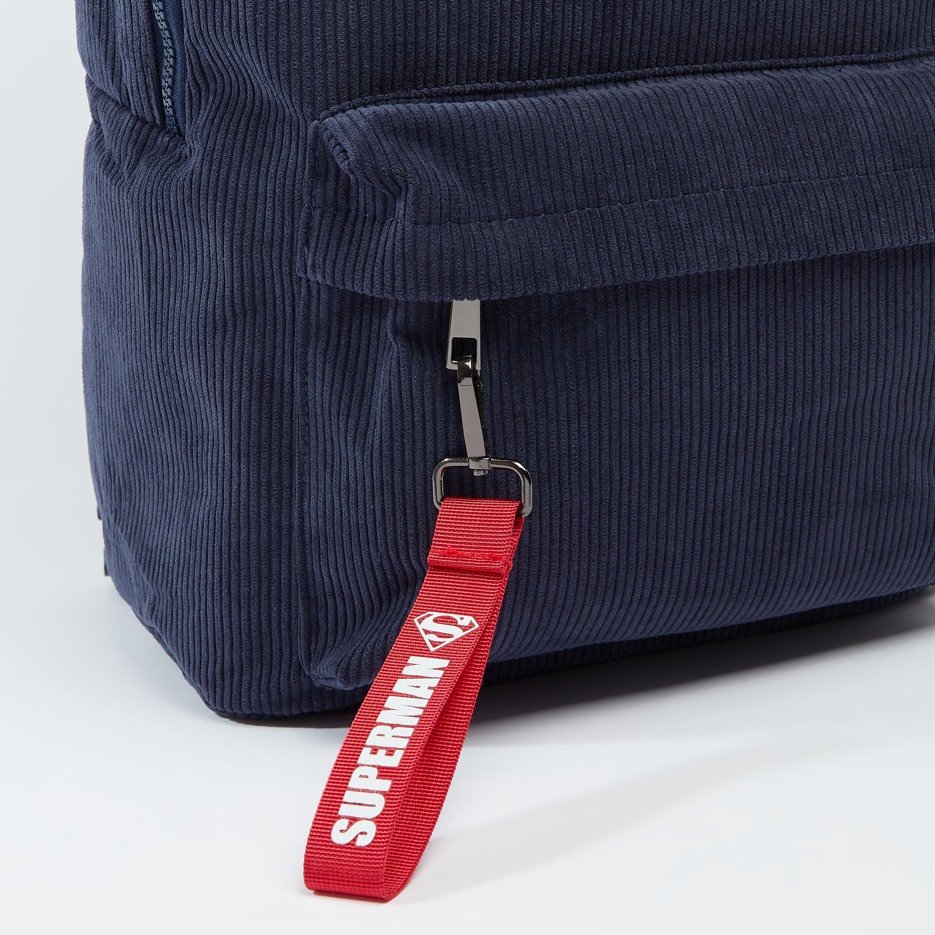Superman Printed Backpack with Adjustable Shoulder Straps-men-bags-image-3