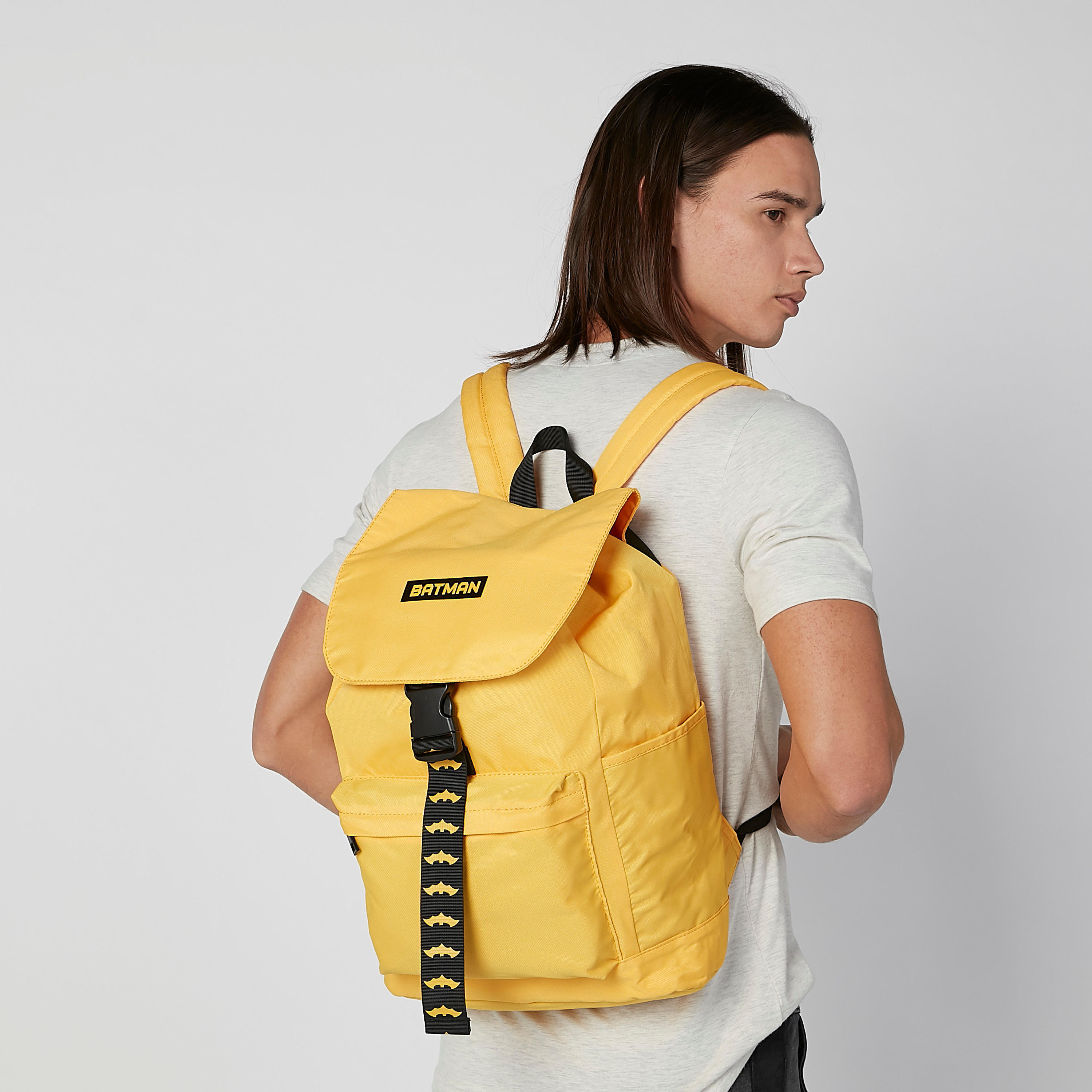 Batman Printed Backpack with Adjustable Straps and Drawstring Closure-men-bags-image-2