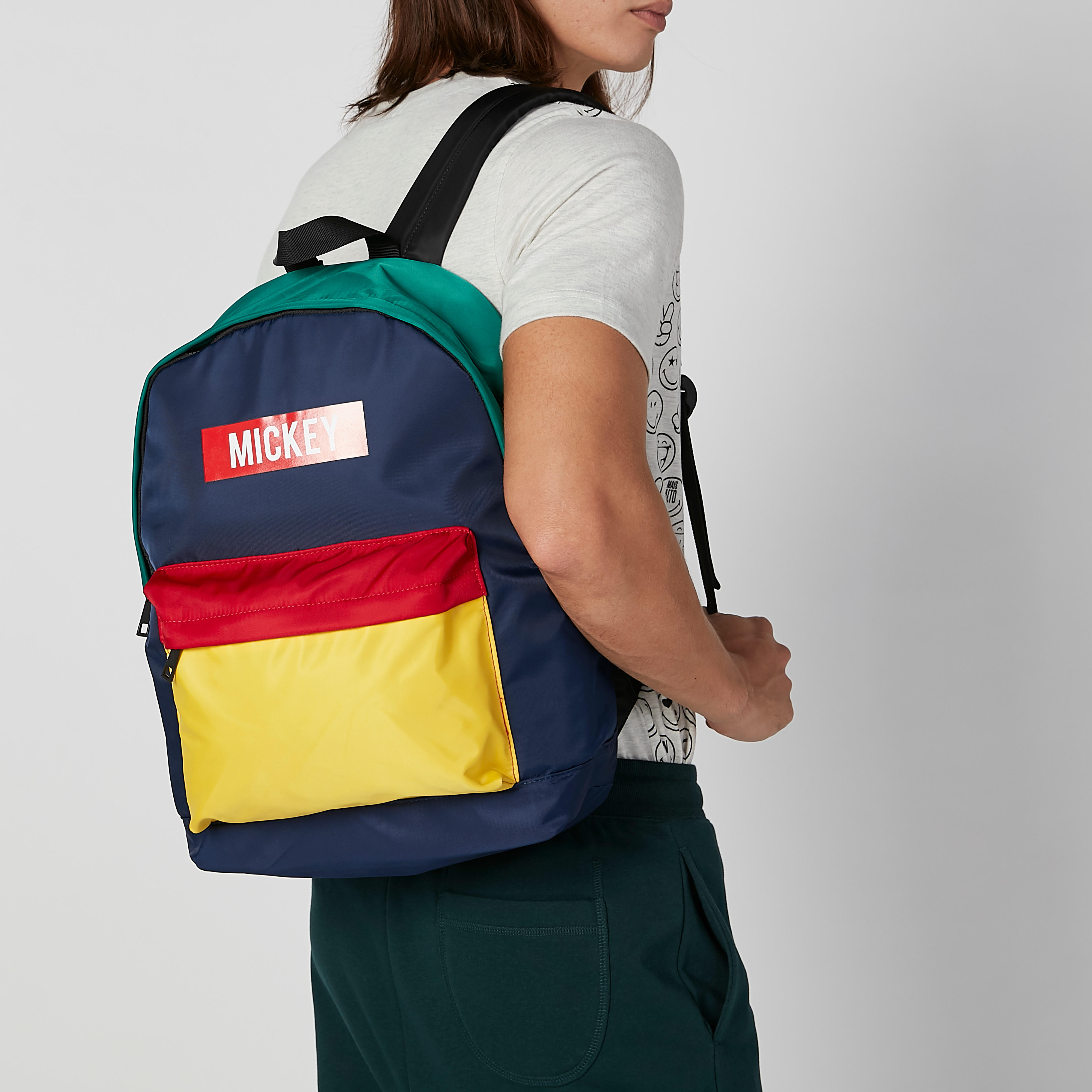 شنطة ظهر بحمّالات قابلة للتعديل وسحّاب إغلاق وطبعات ميكي ماوس-men-bags-image-4