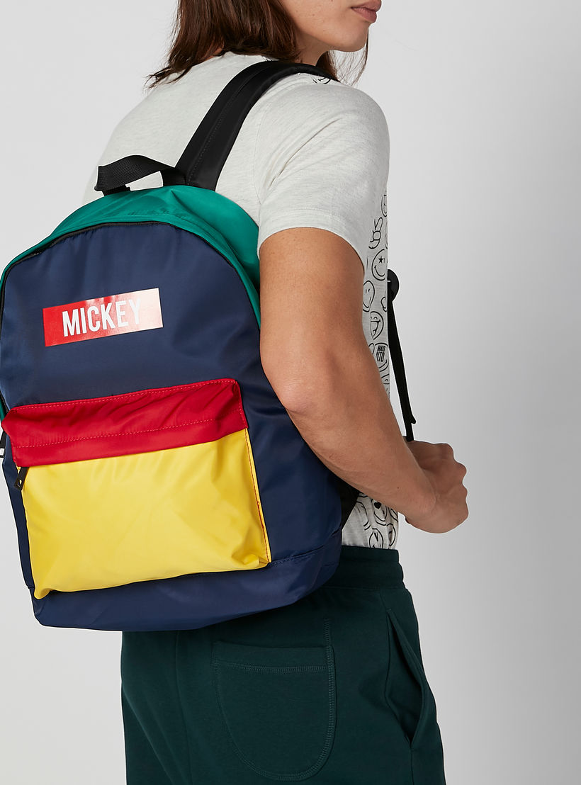 شنطة ظهر بحمّالات قابلة للتعديل وسحّاب إغلاق وطبعات ميكي ماوس-men-bags-image-4