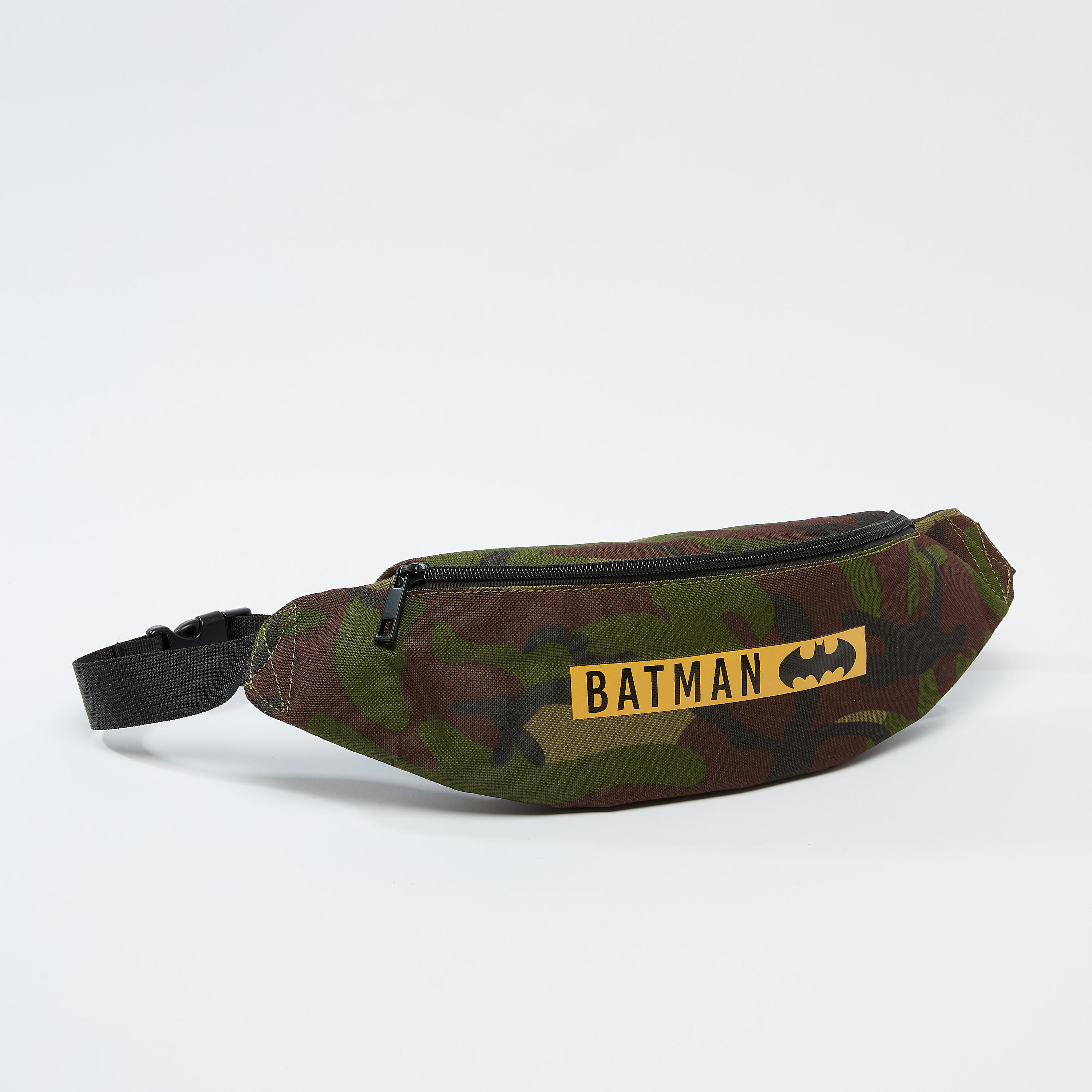 Batman Printed Fanny Pack with Adjustable Strap and Buckle Closure-men-bags-image-1