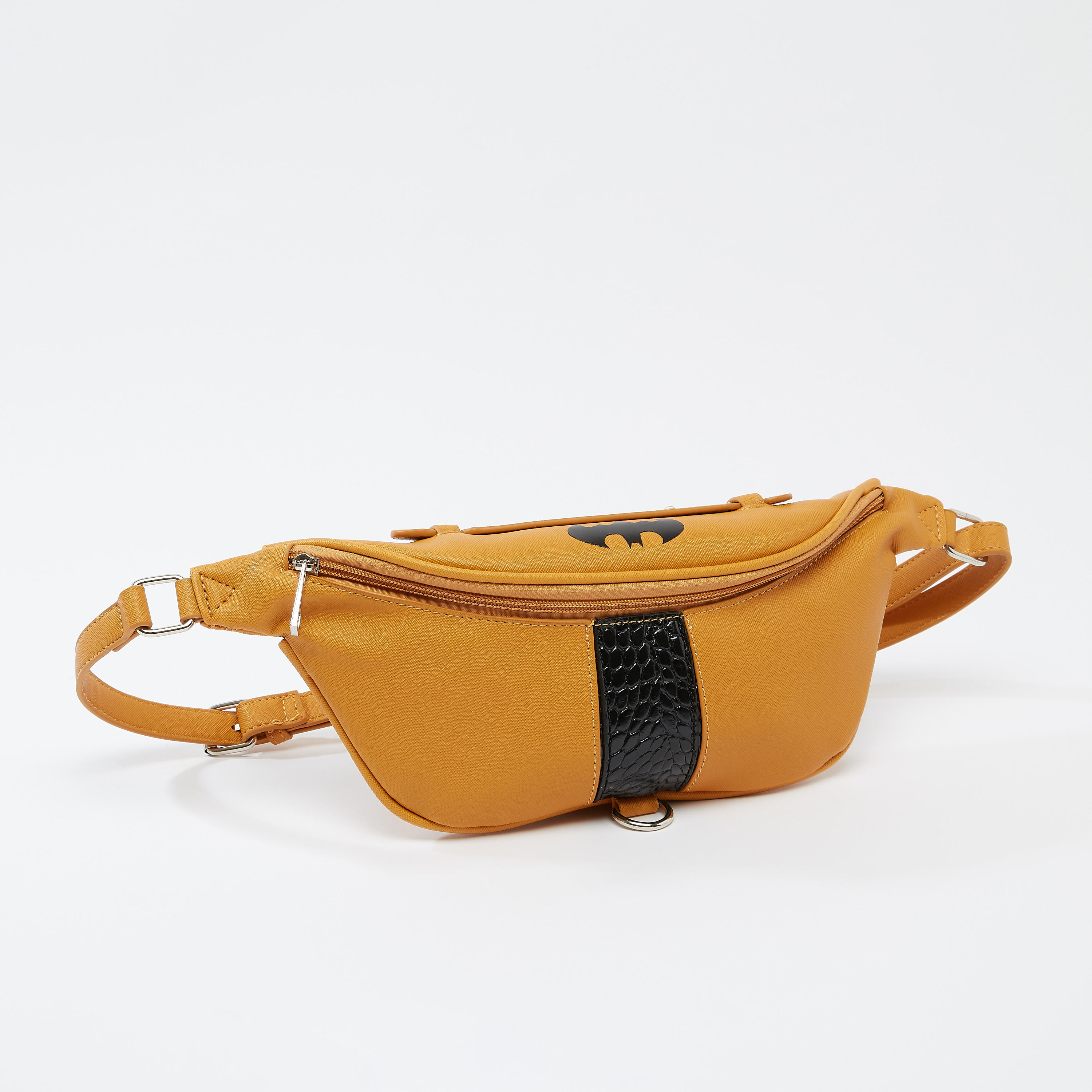 شنطة خصر بحزام قابل للتعديل وسحّاب إغلاق وطبعات باتمان-men-bags-image-6