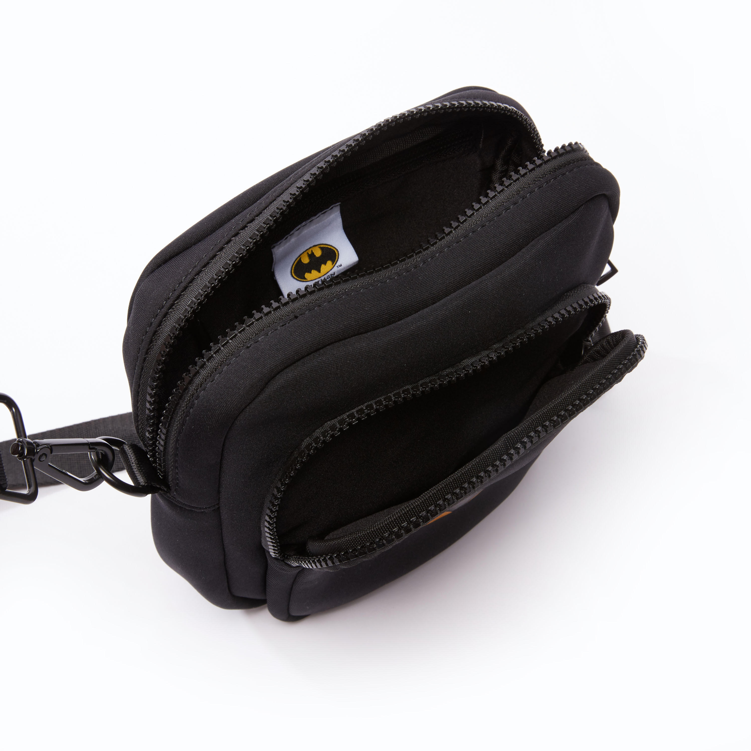 شنطة كروس بودي بسحاب إغلاق وحمالة قابلة للفصل وطبعات باتمان-men-bags-image-5