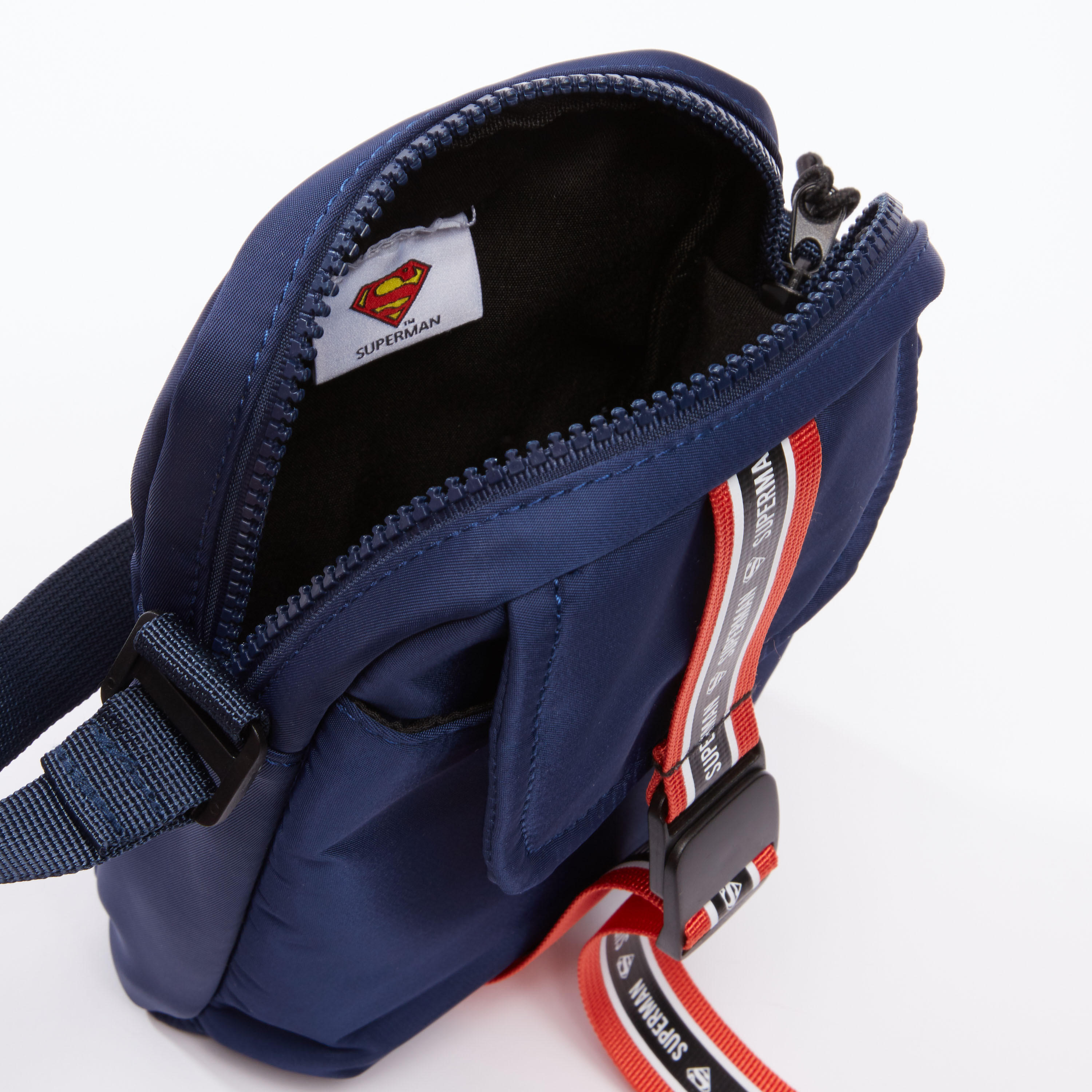 شنطة كروس بودي بسحاب إغلاق وحمالة قابلة للفصل وطبعات سوبرمان-men-bags-image-5