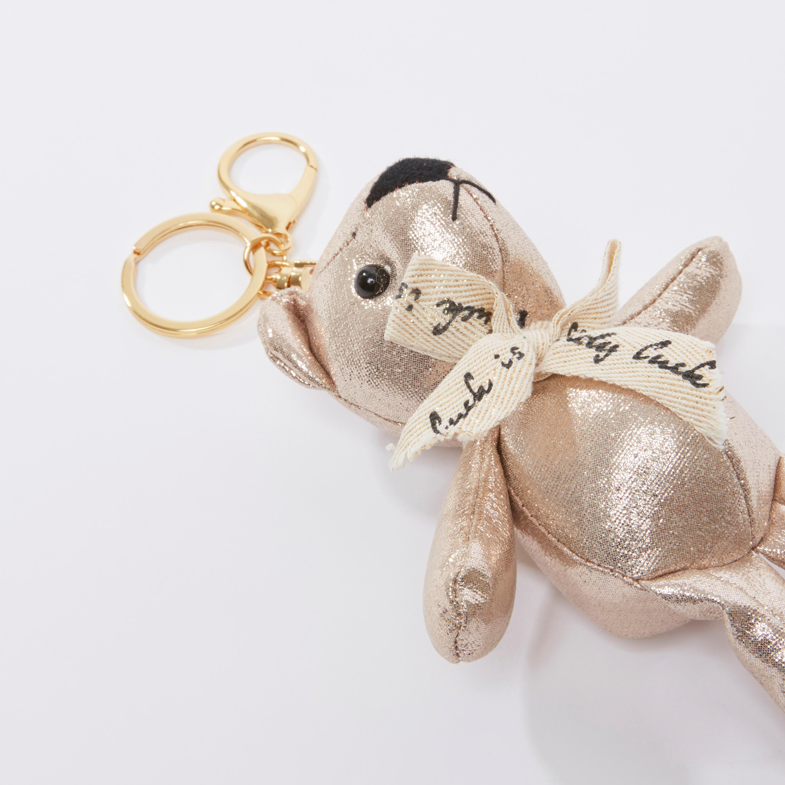 سلسة مفاتيح بمشبك إغلاق وتزيينات على شكل دمية دب-women-clothingaccessories-novelties-image-1