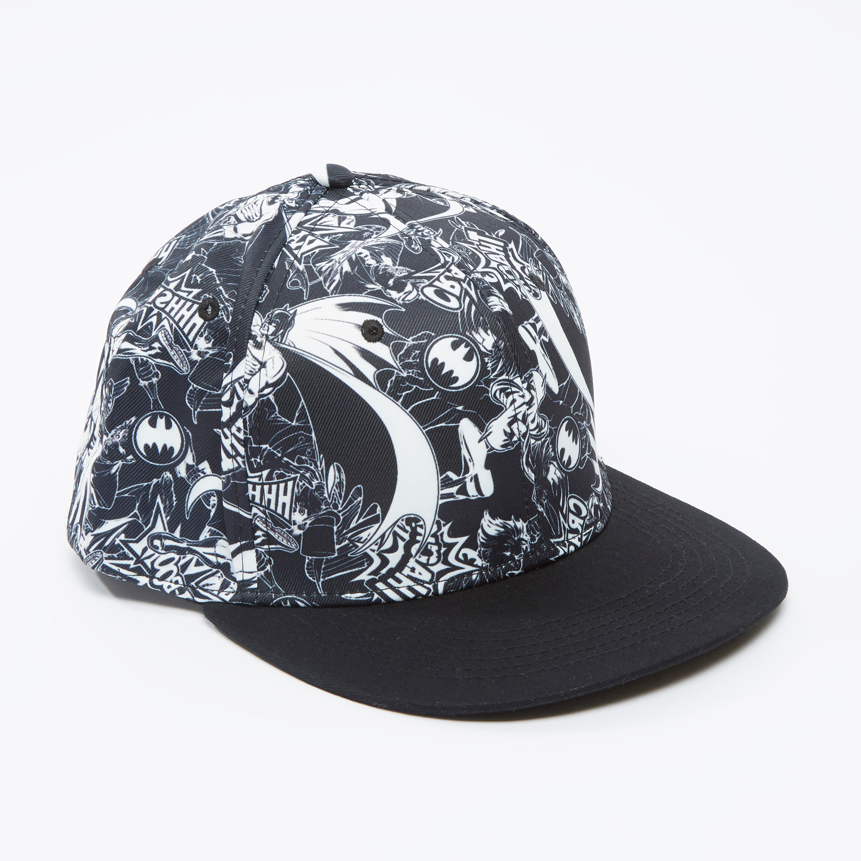 Batman Printed Cap with Snap Closure-men-caps-image-1
