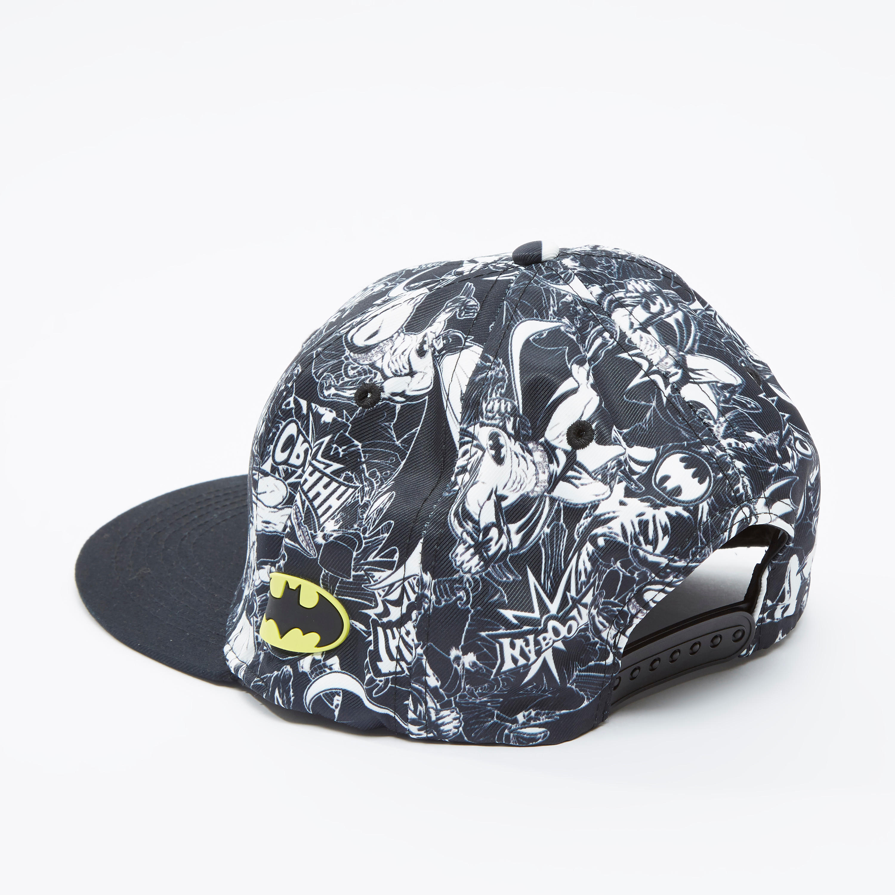 Batman Printed Cap with Snap Closure-men-caps-image-4