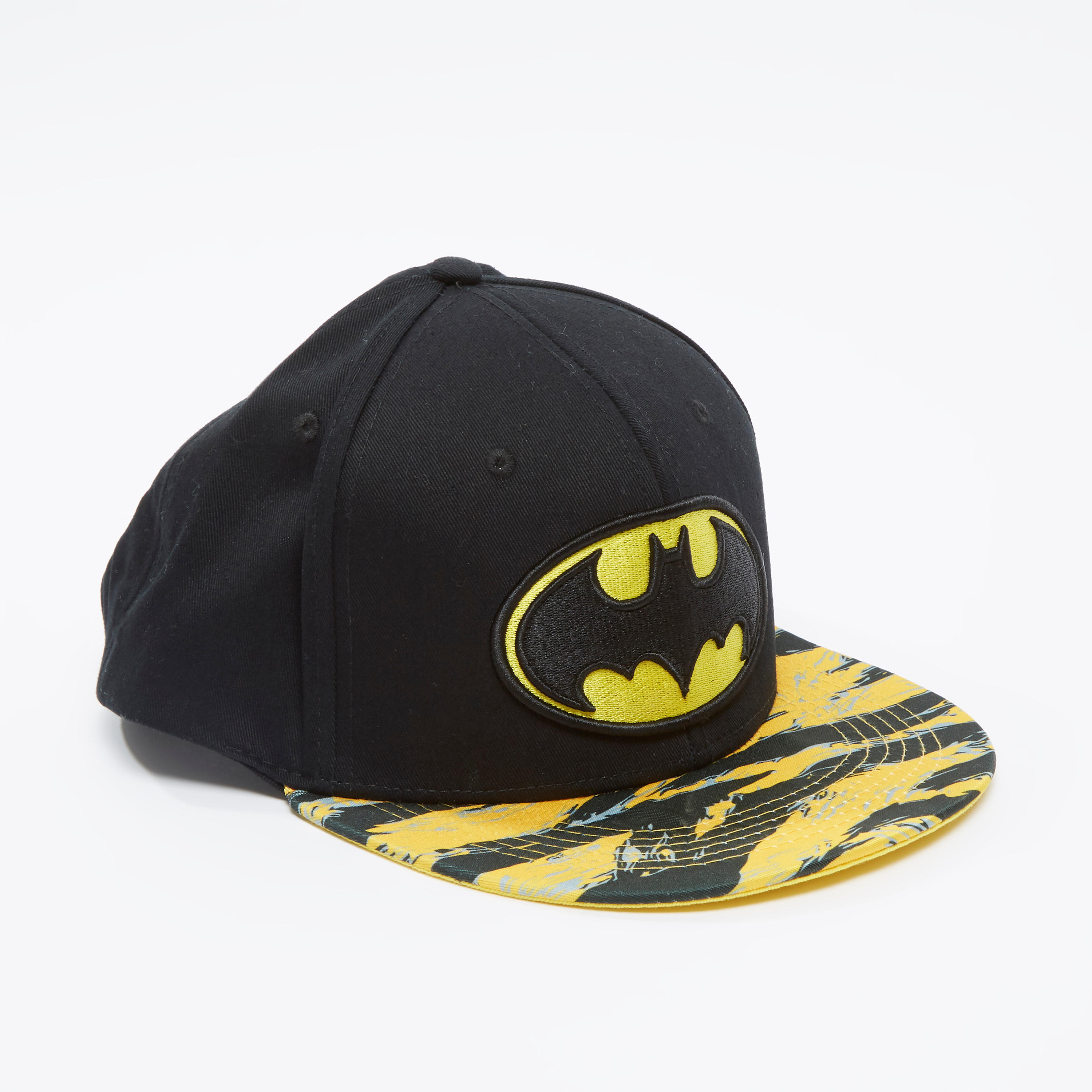 Batman Printed Cap with Snap Closure-men-caps-image-1