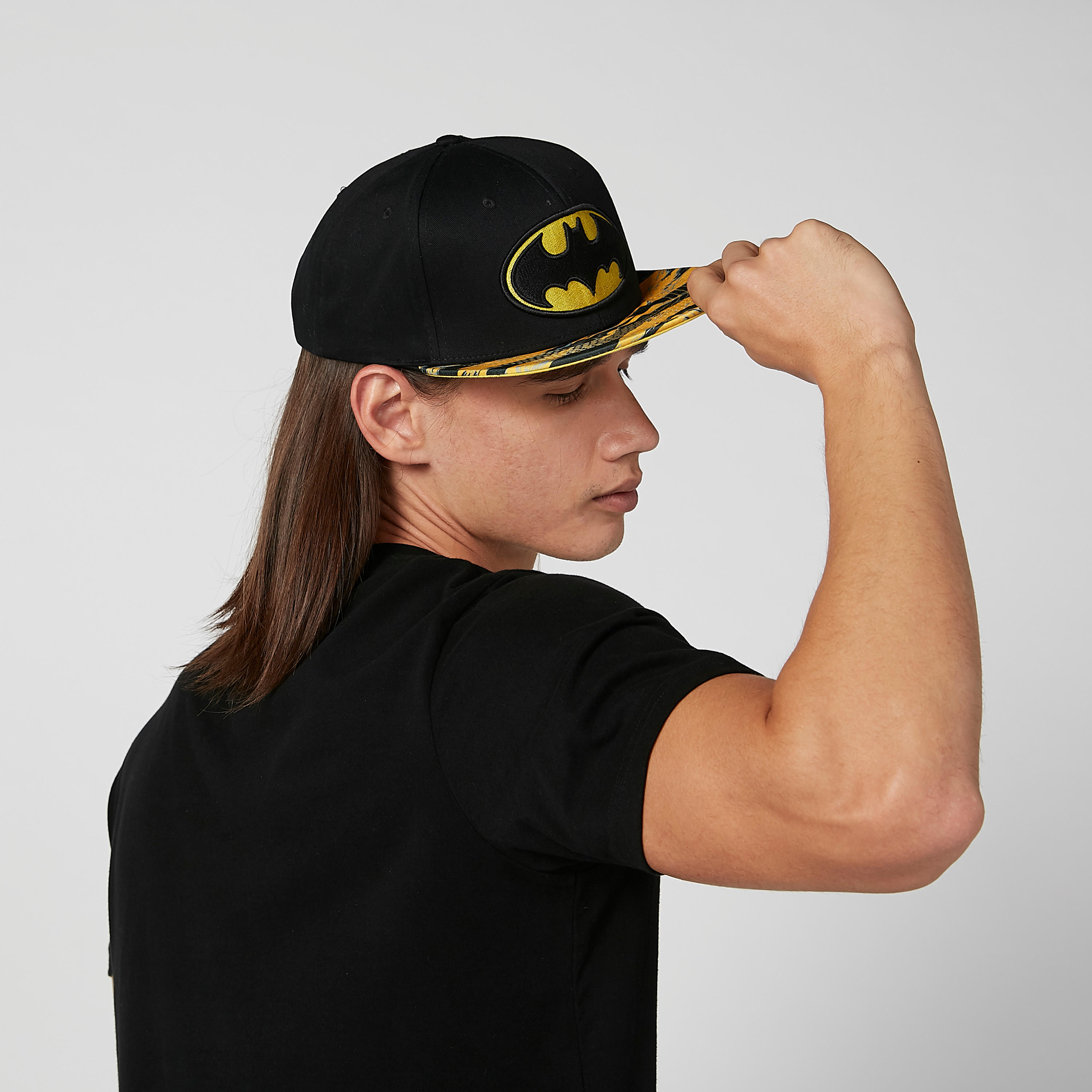Batman Printed Cap with Snap Closure-men-caps-image-2