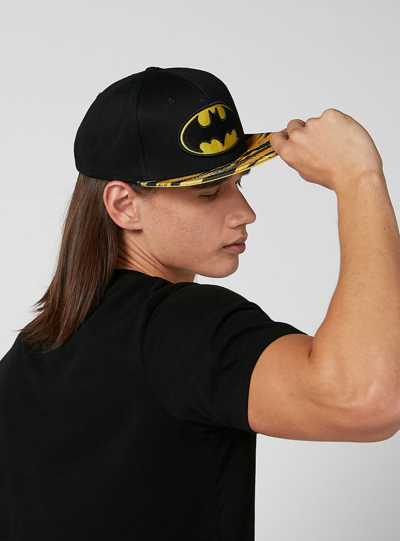Batman Printed Cap with Snap Closure-men-caps-image-2