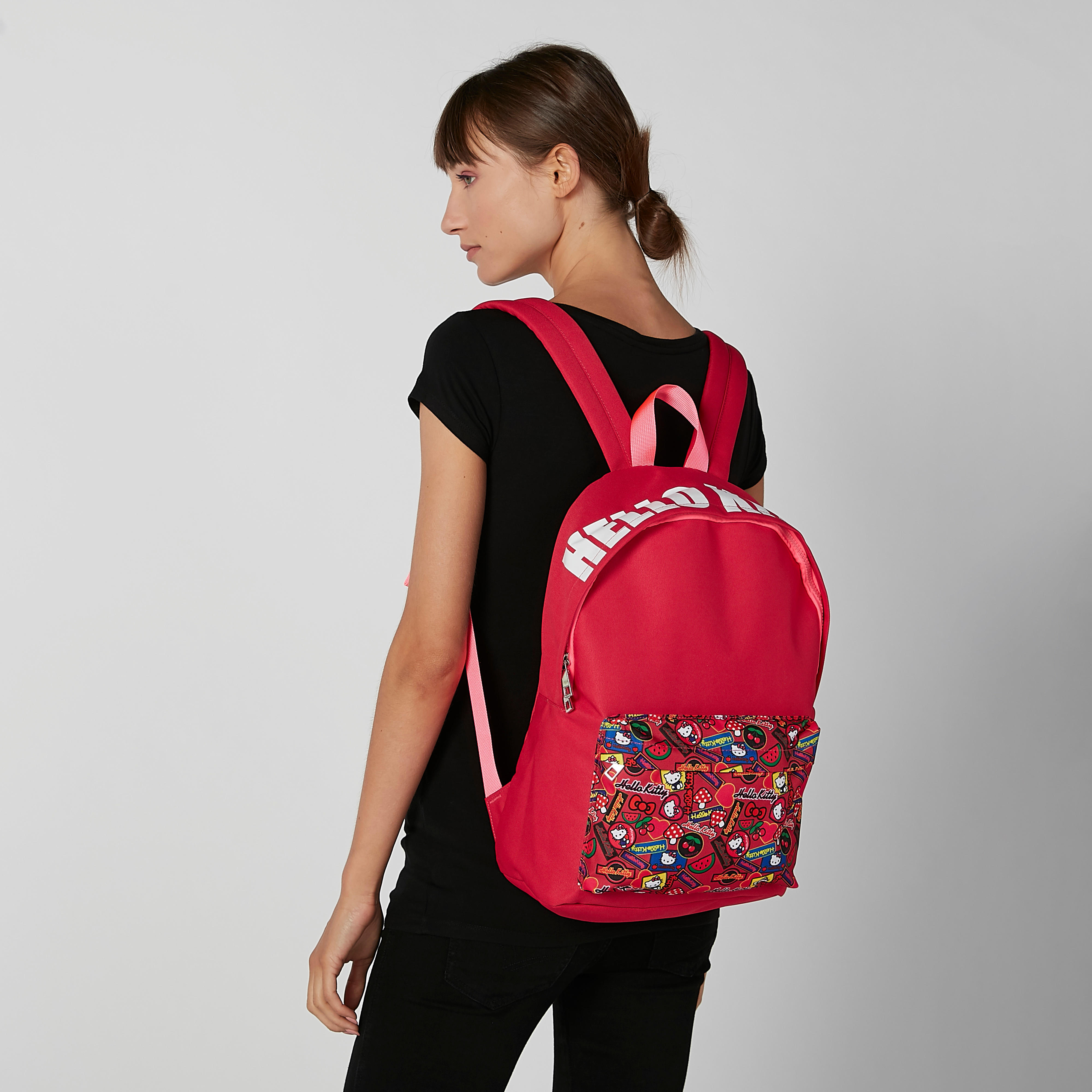Hello Kitty Printed Backpack with Adjustable Shoulder Straps-women-bagsandwallets-handbags-image-2