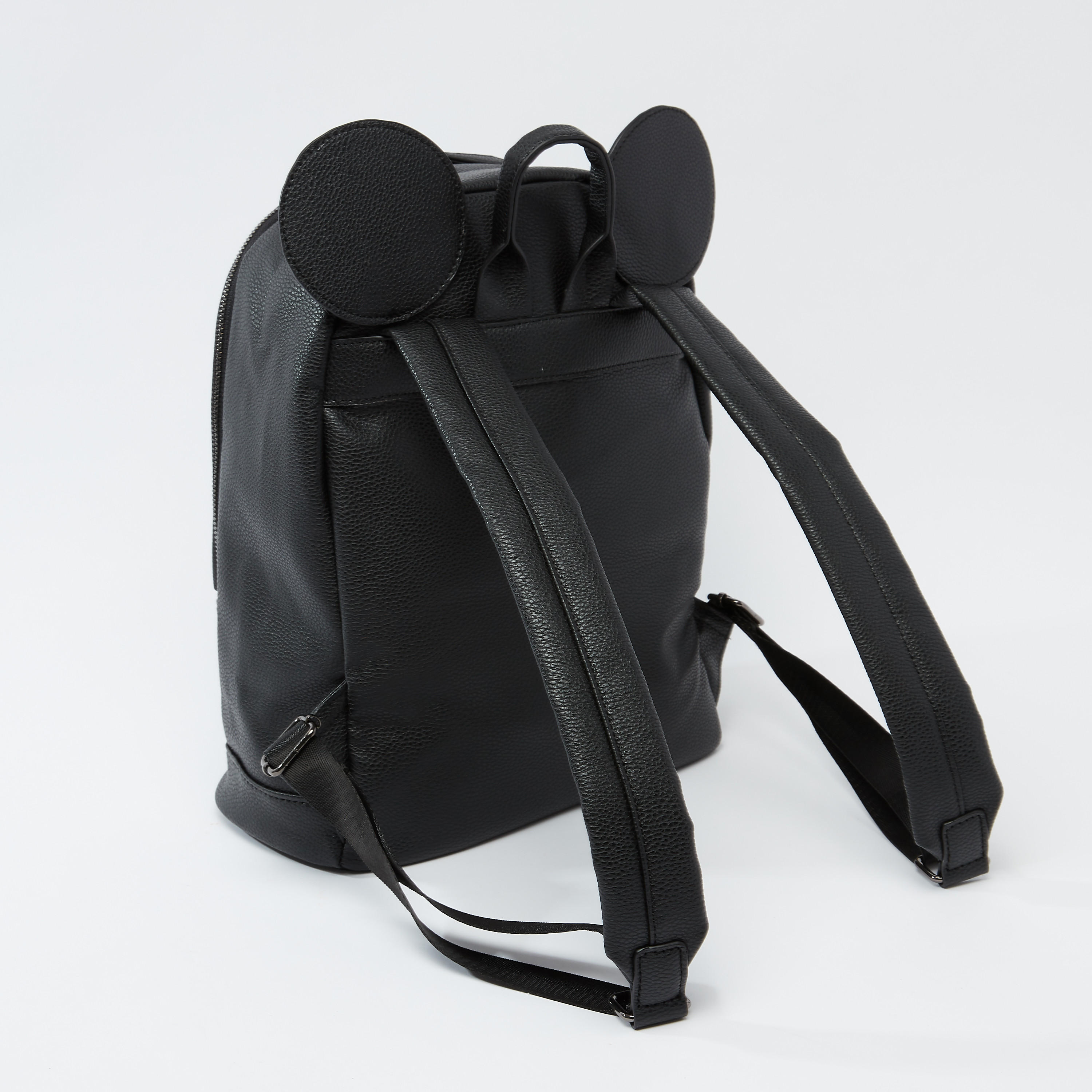 شنطة ظهر بمقبض علوي وحمّالات قابلة للتعديل وطبعات ميكي ماوس-women-bagsandwallets-handbags-image-4