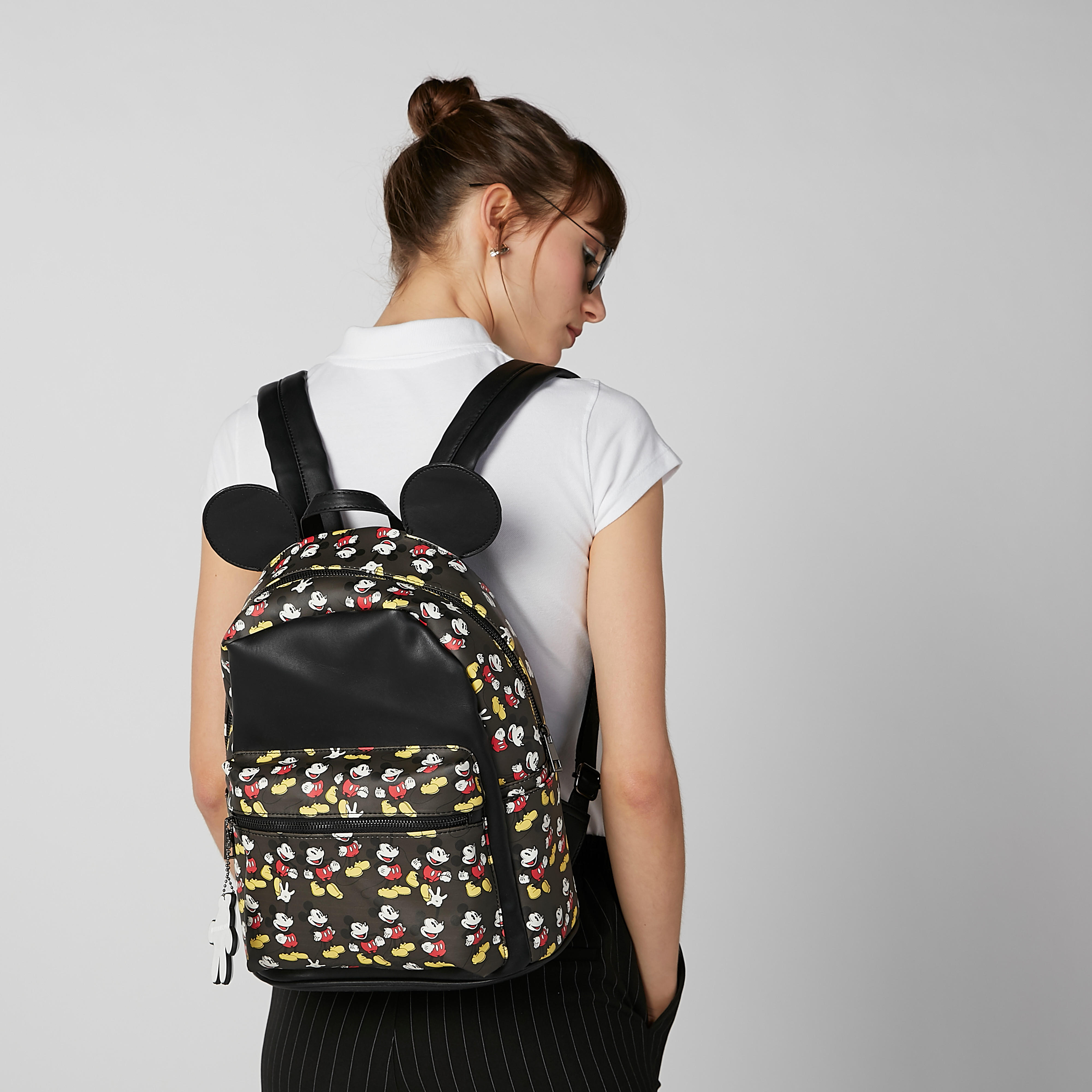 شنطة ظهر بحمّالات قابلة للتعديل وسحّاب إغلاق وطبعات ميكي ماوس-women-bagsandwallets-handbags-image-4