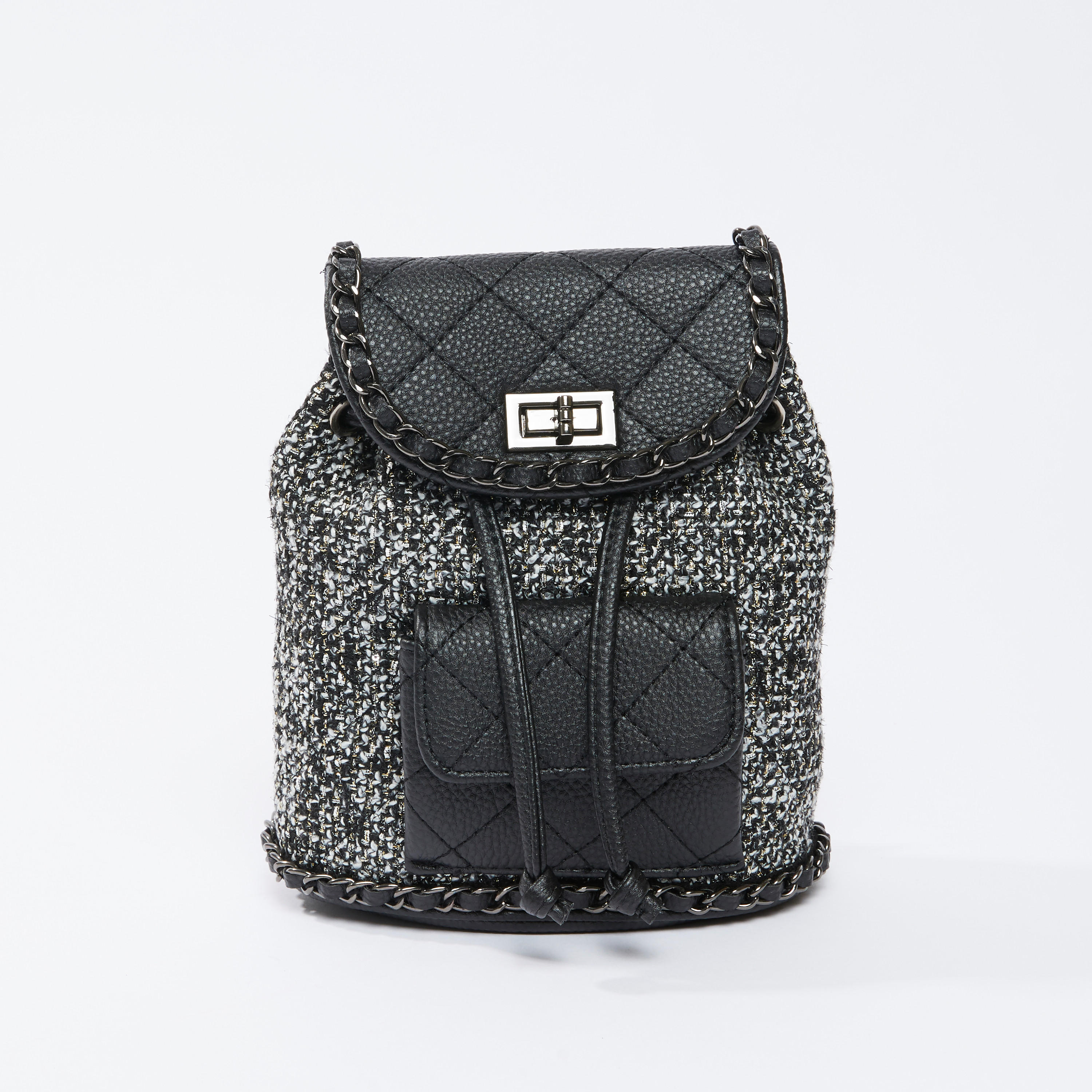 شنطة ظهر بارزة الملمس بقفل دوّار-women-bagsandwallets-handbags-image-1