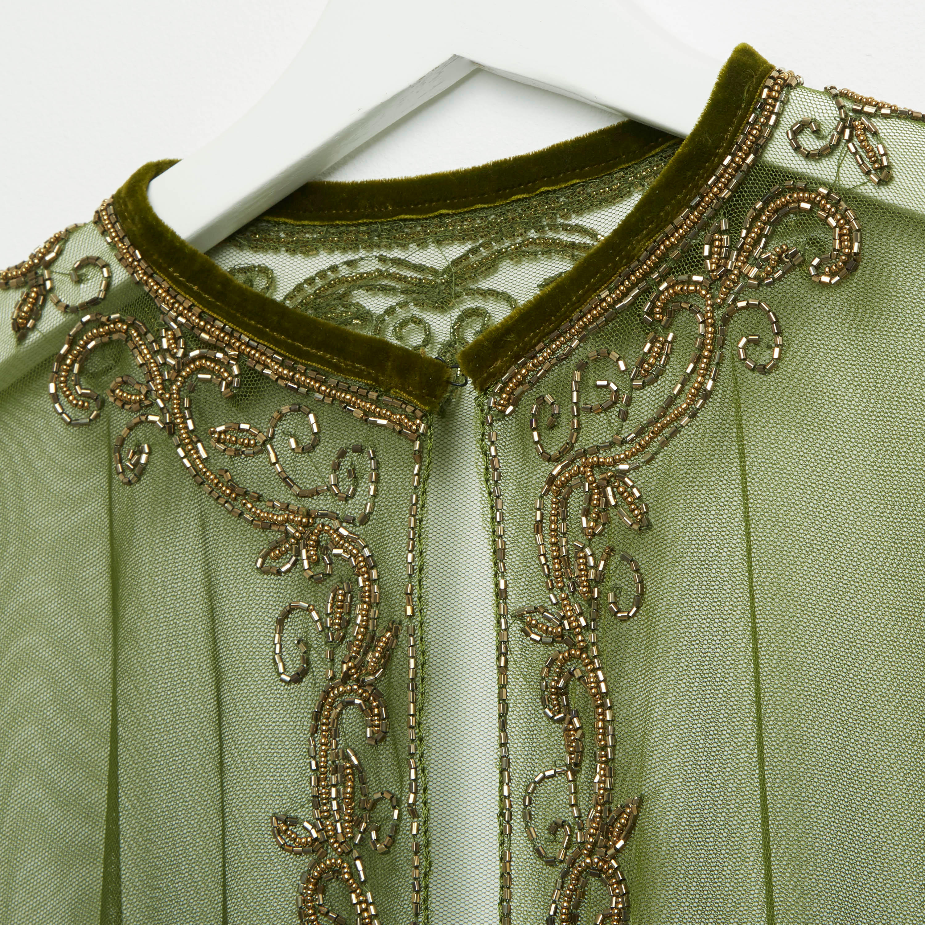 وشاح عقد بارز الملمس للحفلات بتفاصيل خرز-women-clothingaccessories-scarves-image-4