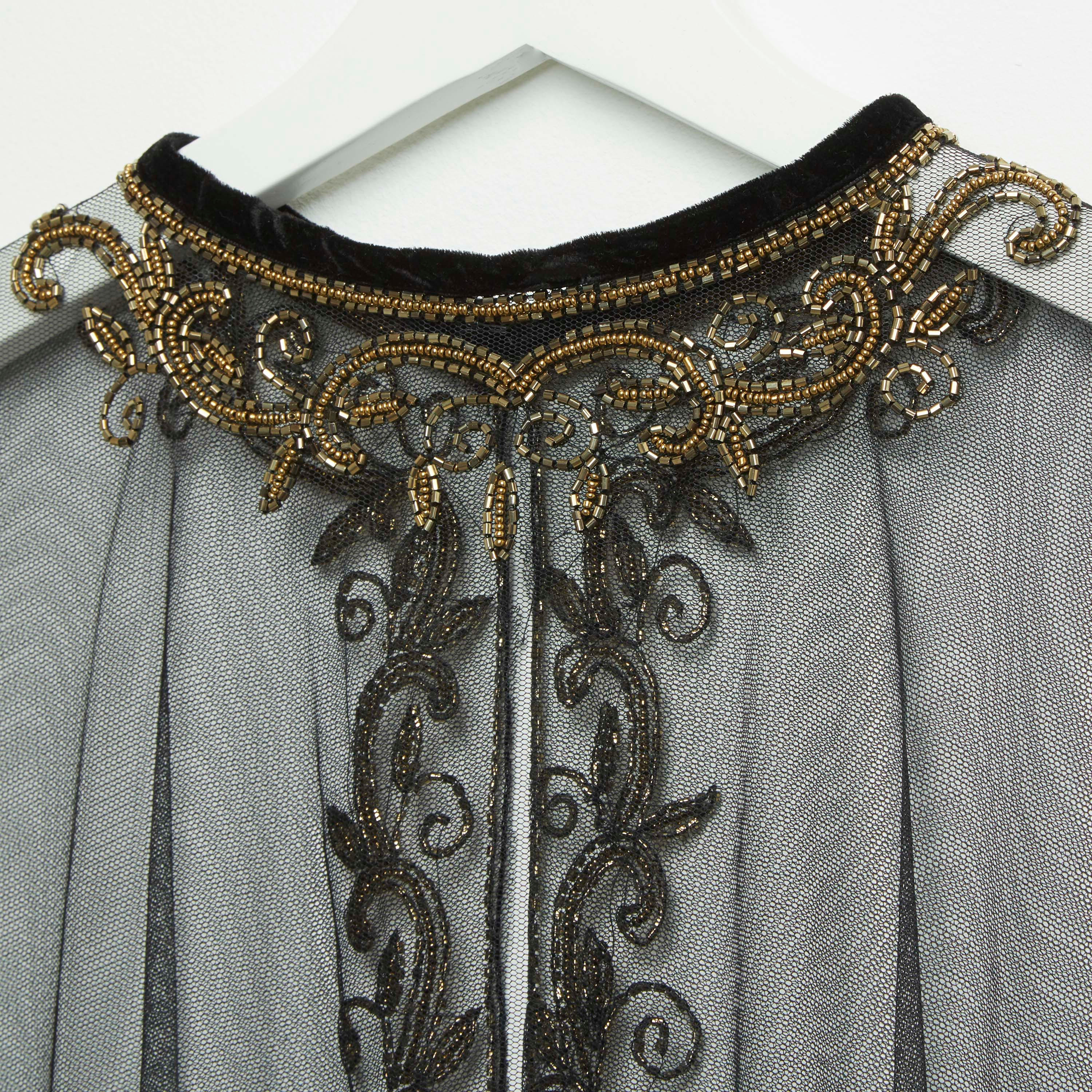 وشاح عقد بارز الملمس للحفلات بتفاصيل خرز-women-clothingaccessories-scarves-image-2