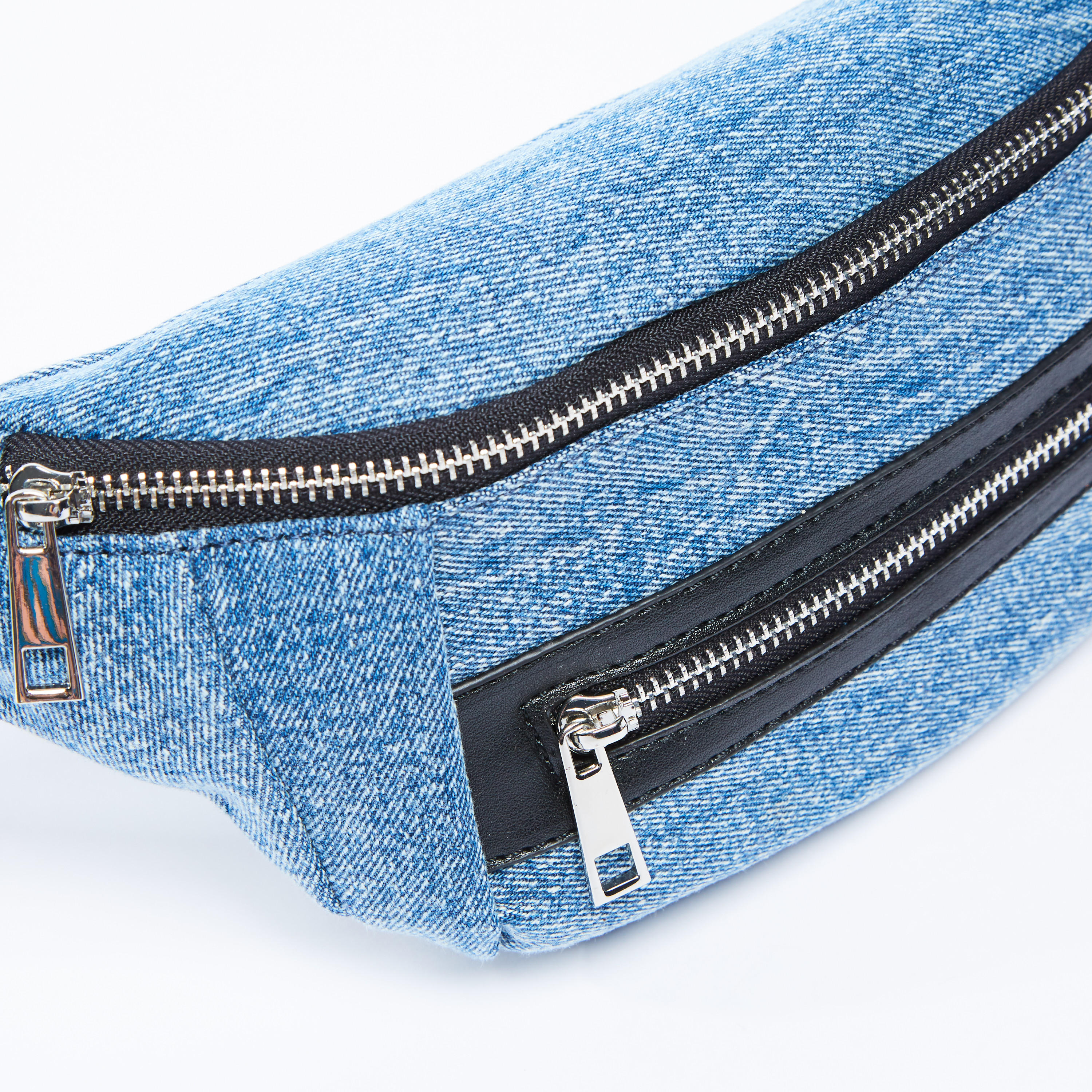 شنطة خصر بارزة الملمس بحزام قابل للتعديل ومشبك إغلاق-women-bagsandwallets-handbags-image-3