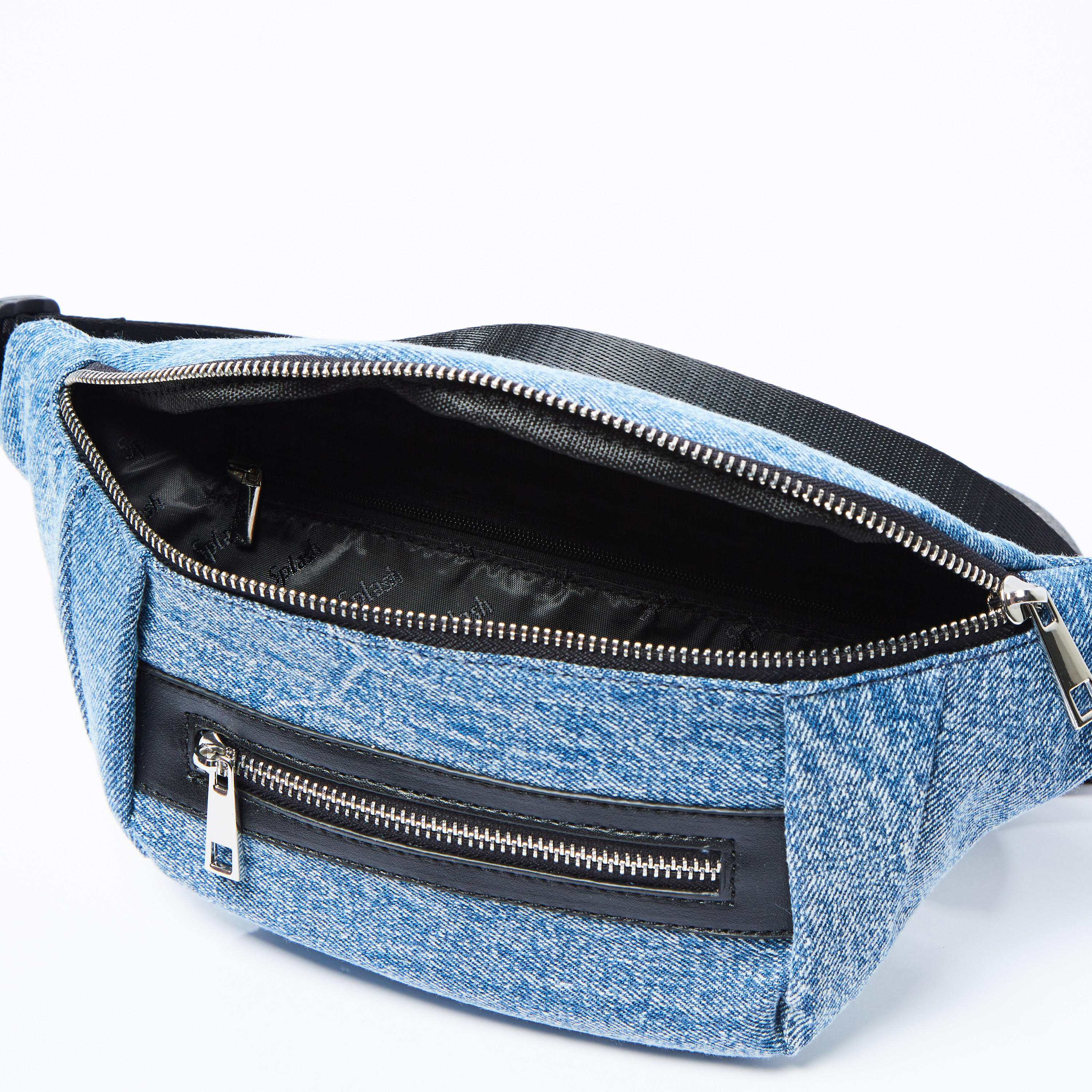 شنطة خصر بارزة الملمس بحزام قابل للتعديل ومشبك إغلاق-women-bagsandwallets-handbags-image-1