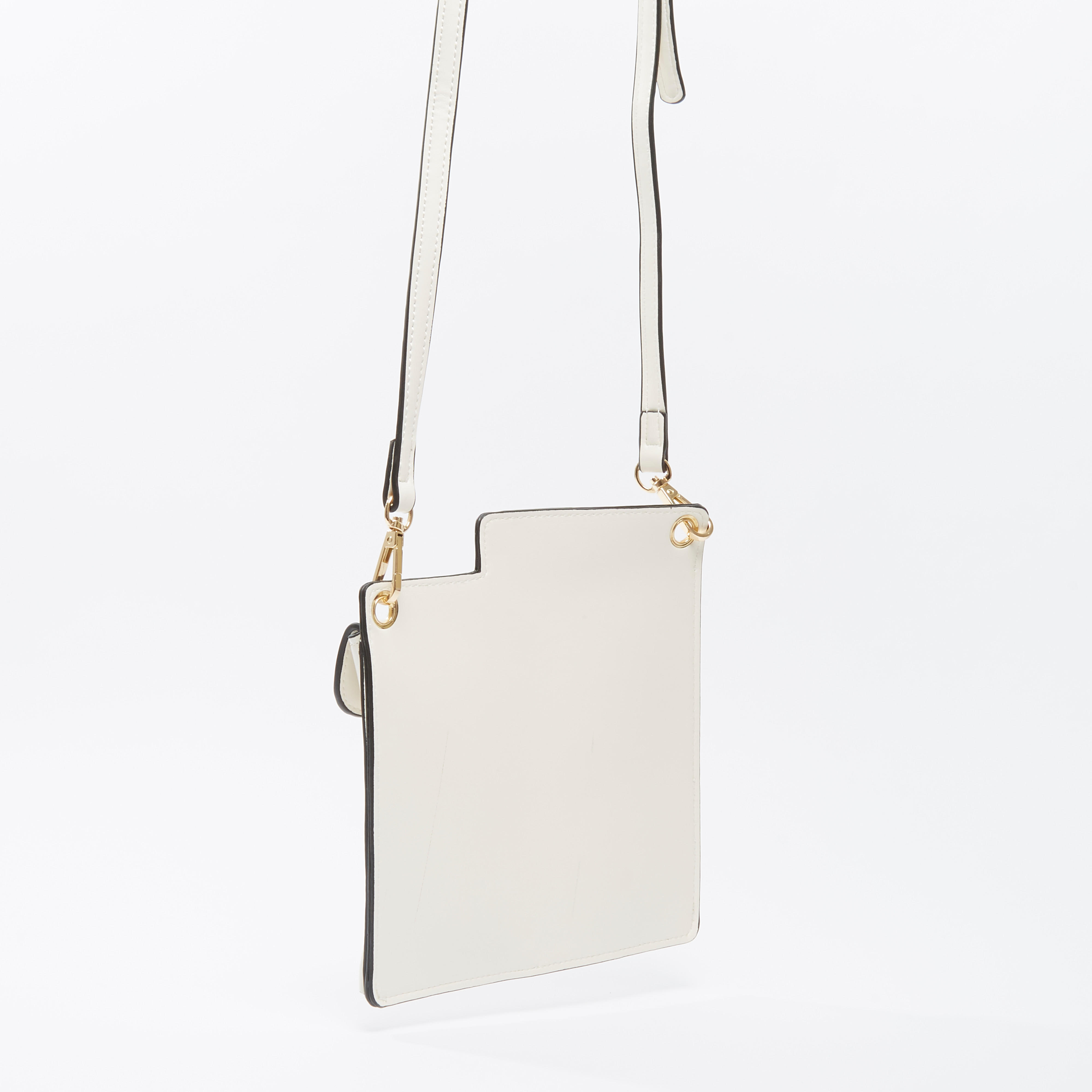 Plain Crossbody Bag with Adjustable Strap and Zip Closure-women-bagsandwallets-handbags-image-3