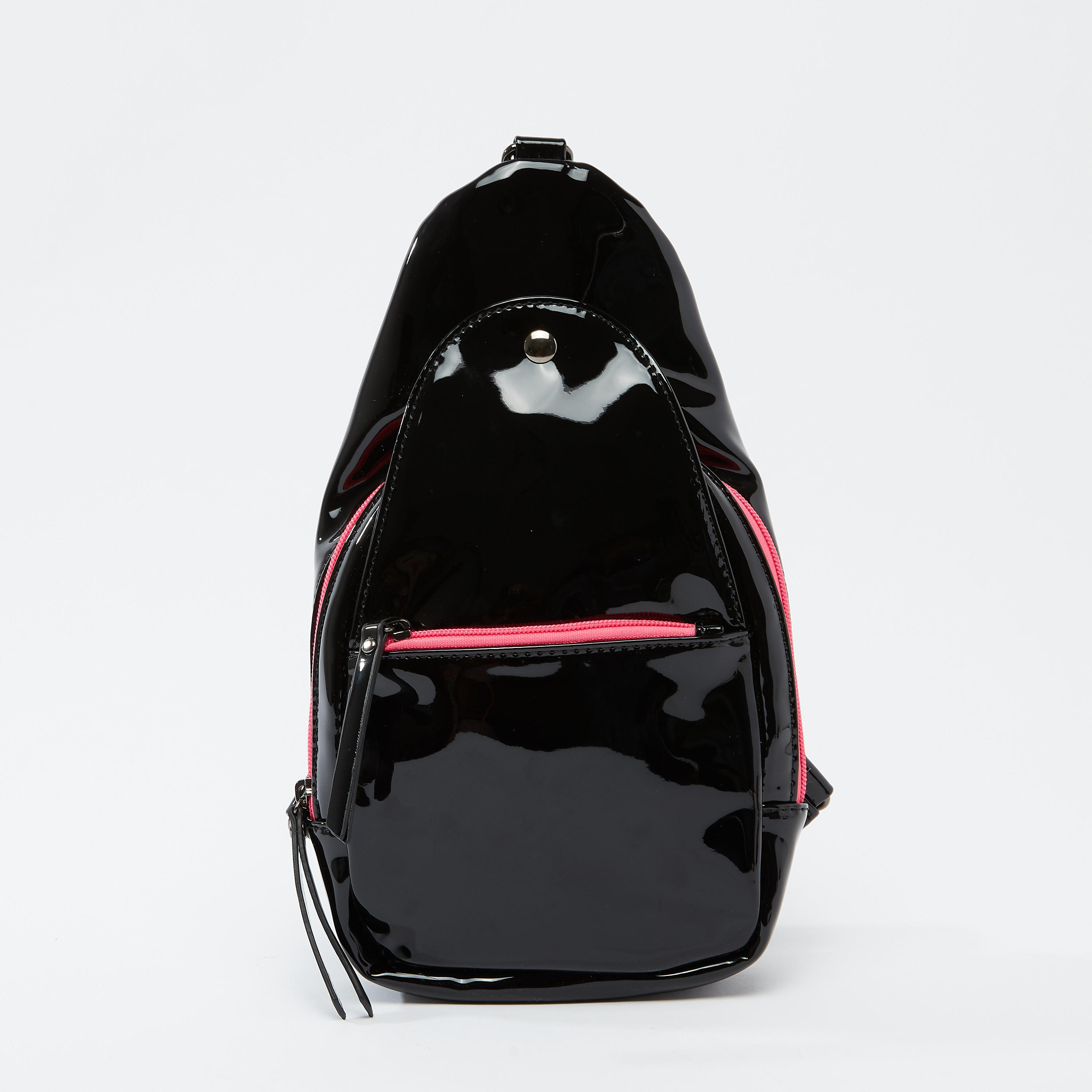 شنطة كروس بودي لامعة بحزام قابل للتعديل وسحّاب إغلاق-women-bagsandwallets-handbags-image-1