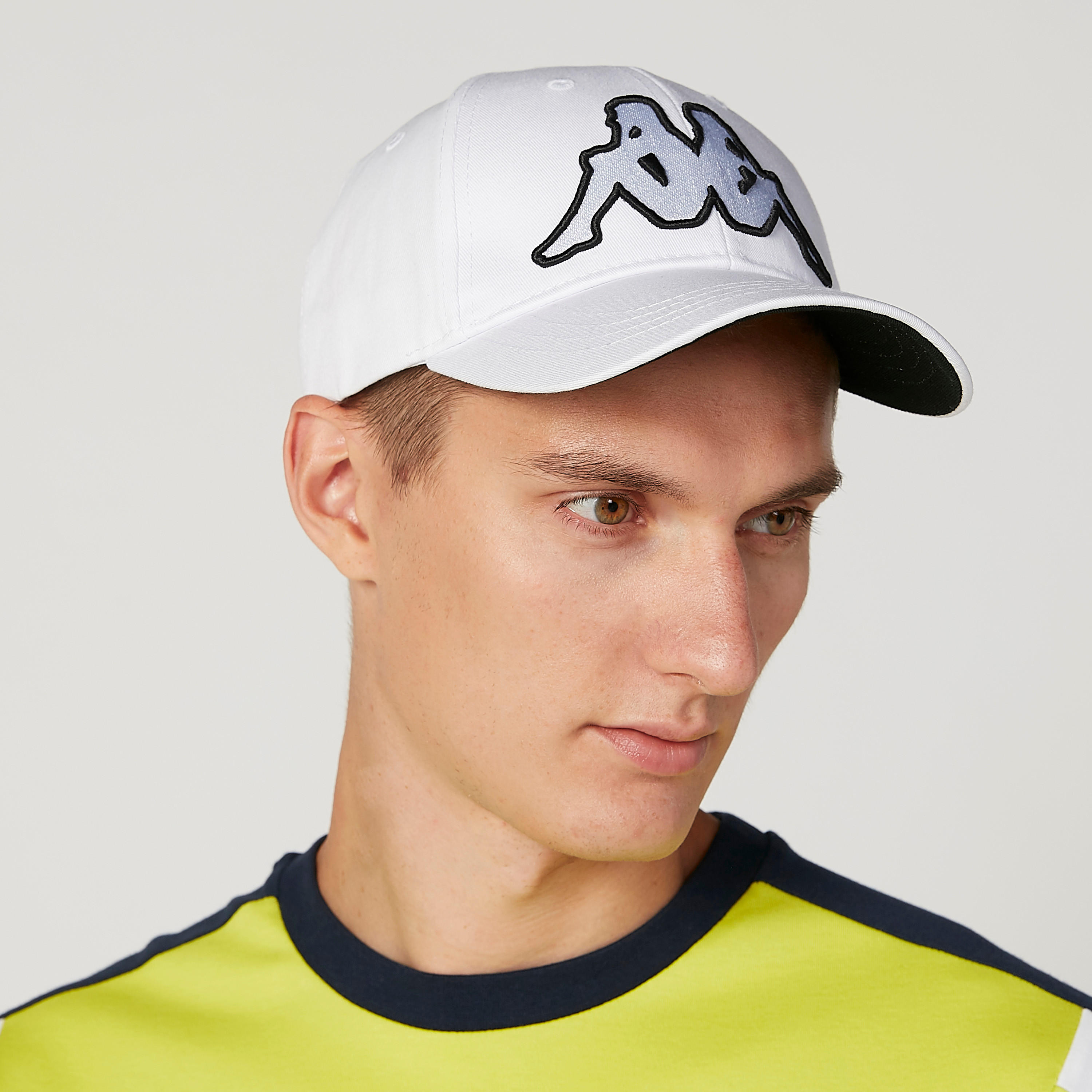 Kappa Embroidered Cap with Snap Closure-men-caps-image-2