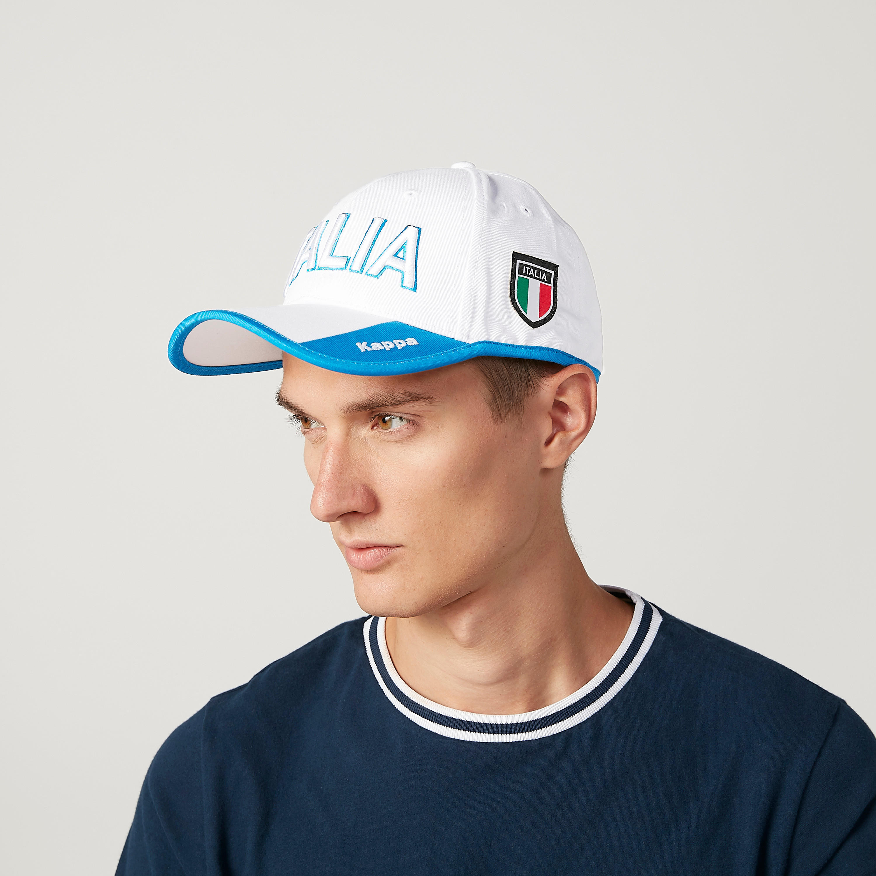 Kappa Textured Cap with Snap Closure-men-caps-image-2