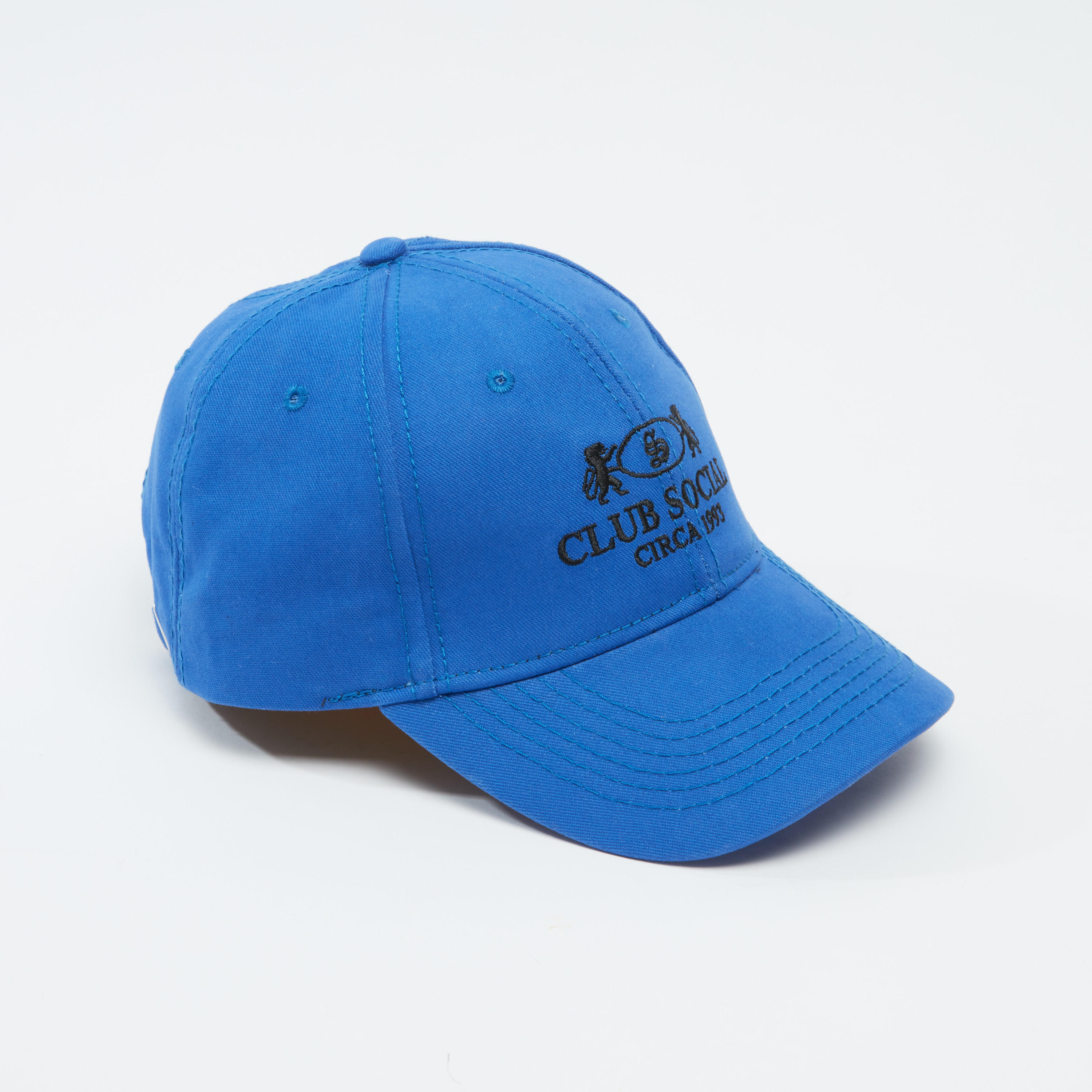 Textured Cap with Plate Buckle Closure-men-caps-image-1