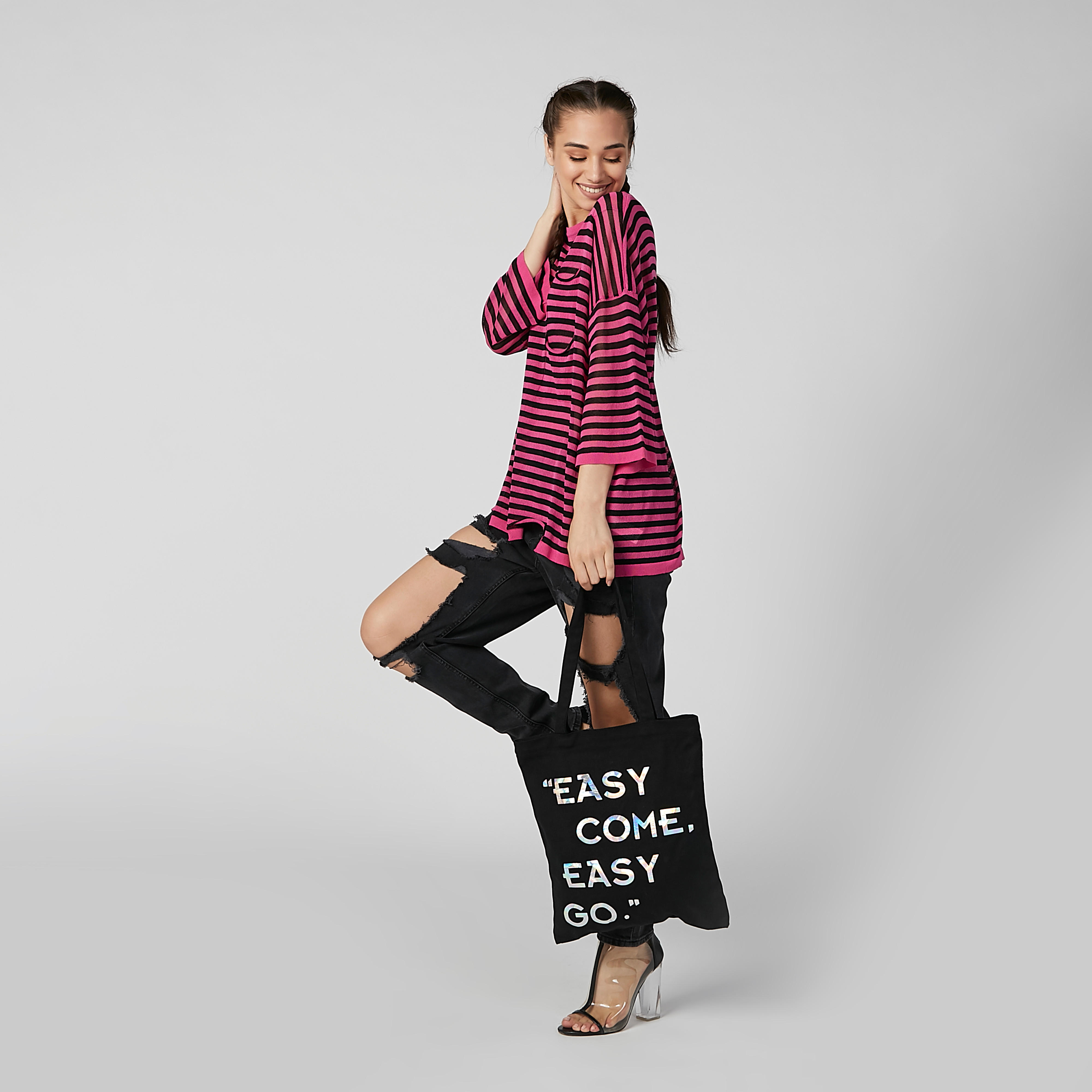 حقيبة تسوق بمقابض مزدوجة وسحاب إغلاق وطبعات-women-bagsandwallets-handbags-image-2