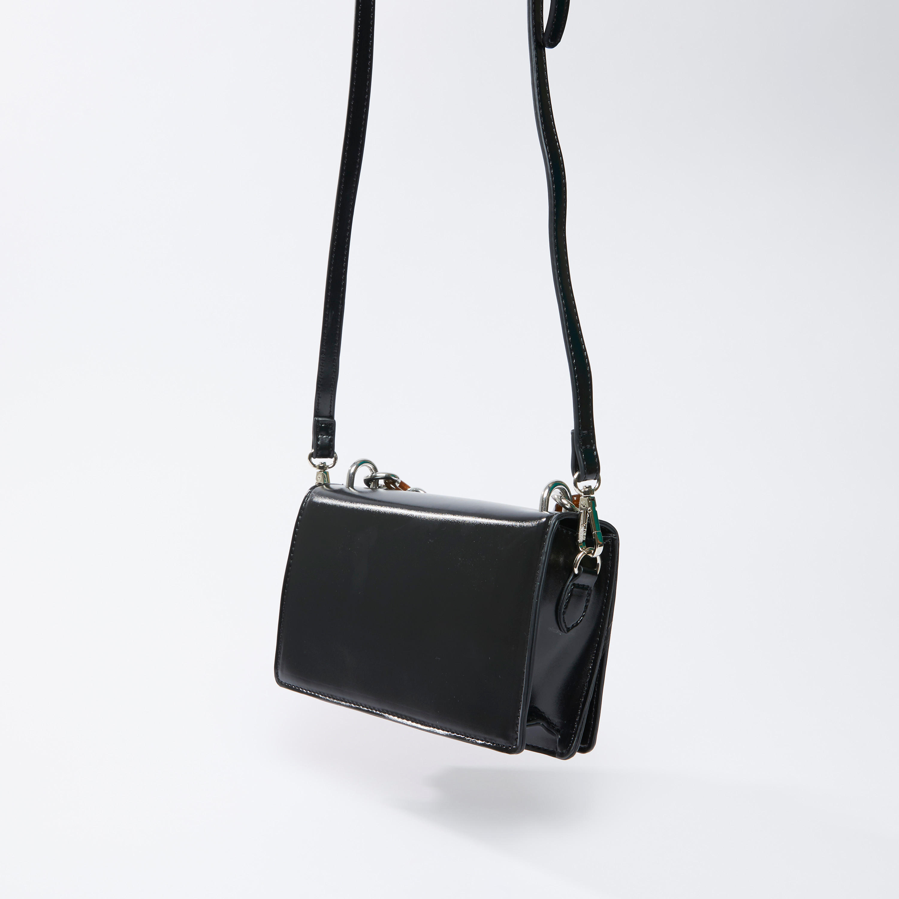 Plain Satchel Bag with Adjustable Strap and Magnetic Snap Closure-women-bagsandwallets-handbags-image-2