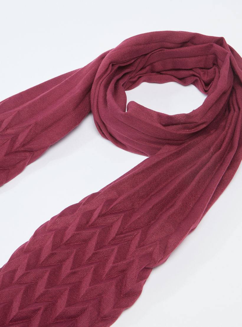 Textured Scarf with Fringes-women-clothingaccessories-scarves-image-1