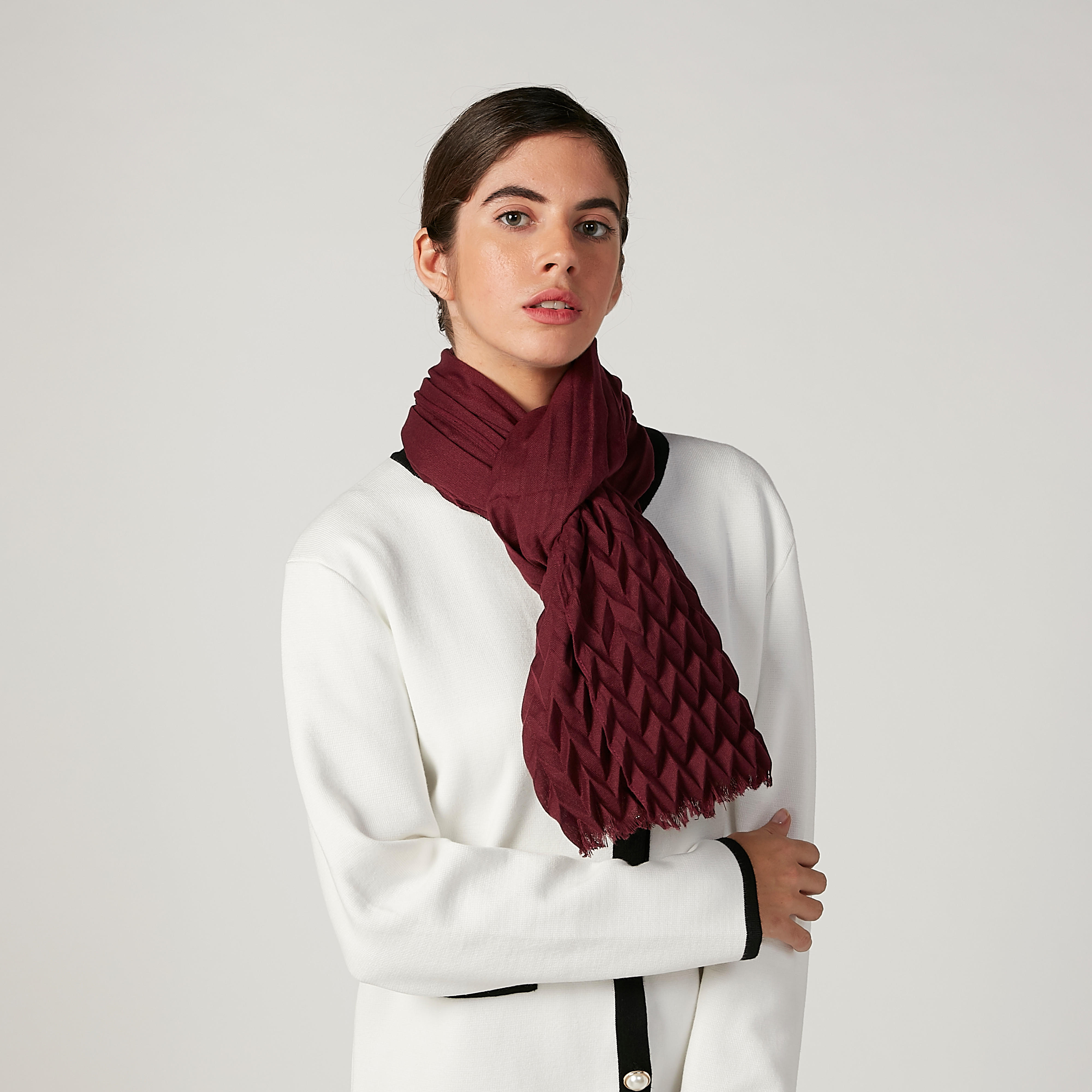 Textured Scarf with Fringes-women-clothingaccessories-scarves-image-2