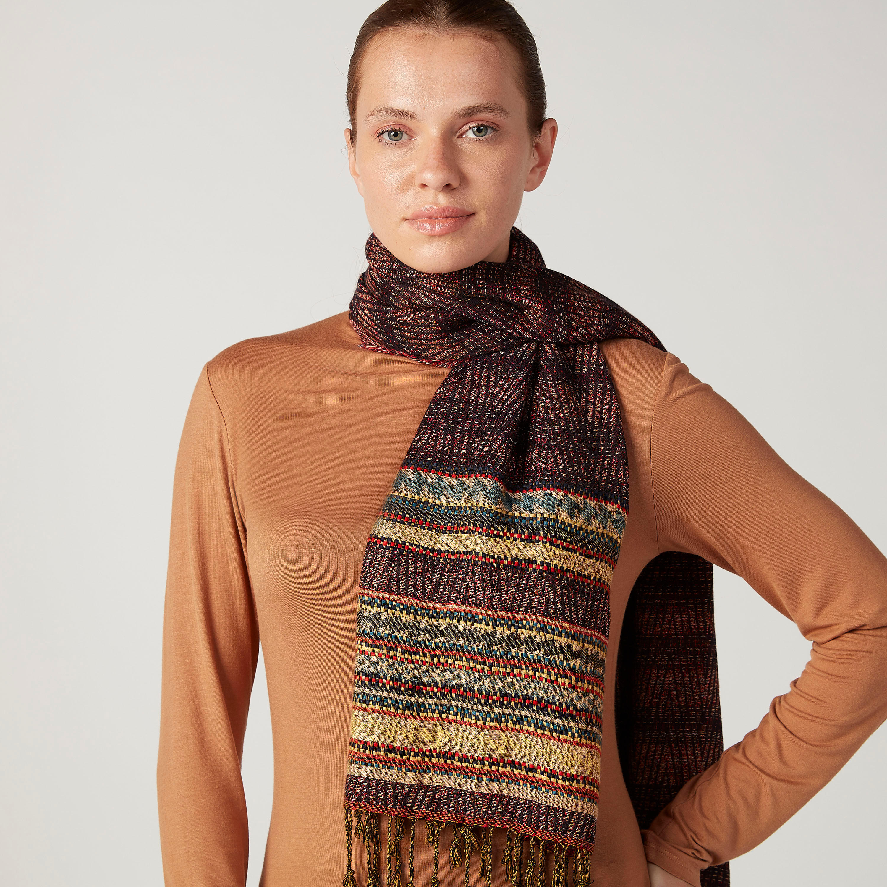 Textured Scarf with Tassels-women-clothingaccessories-scarves-image-2