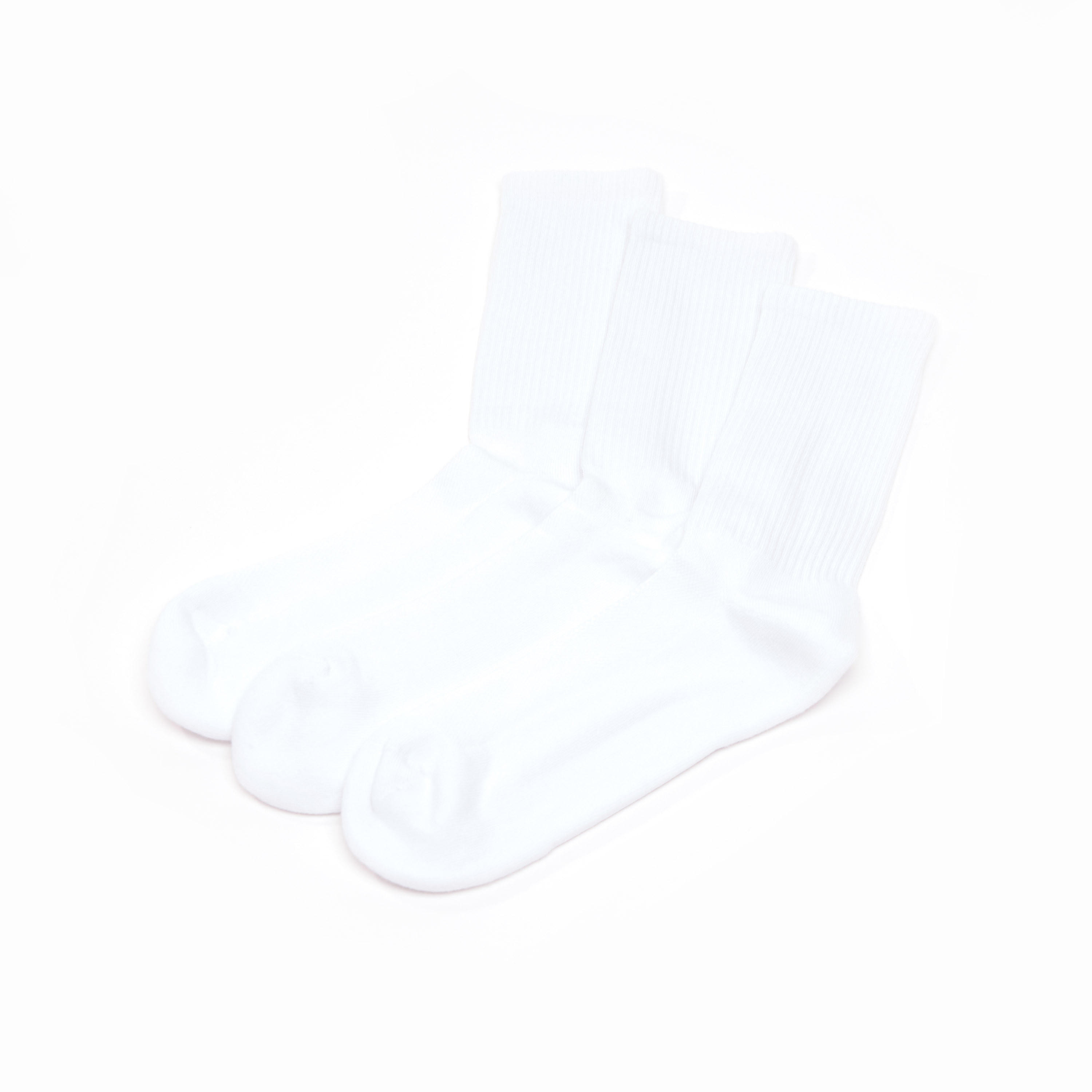 جوارب قطنية مضلّعة بطول متوسط - طقم من 3 أزواج-men-socks-image-1