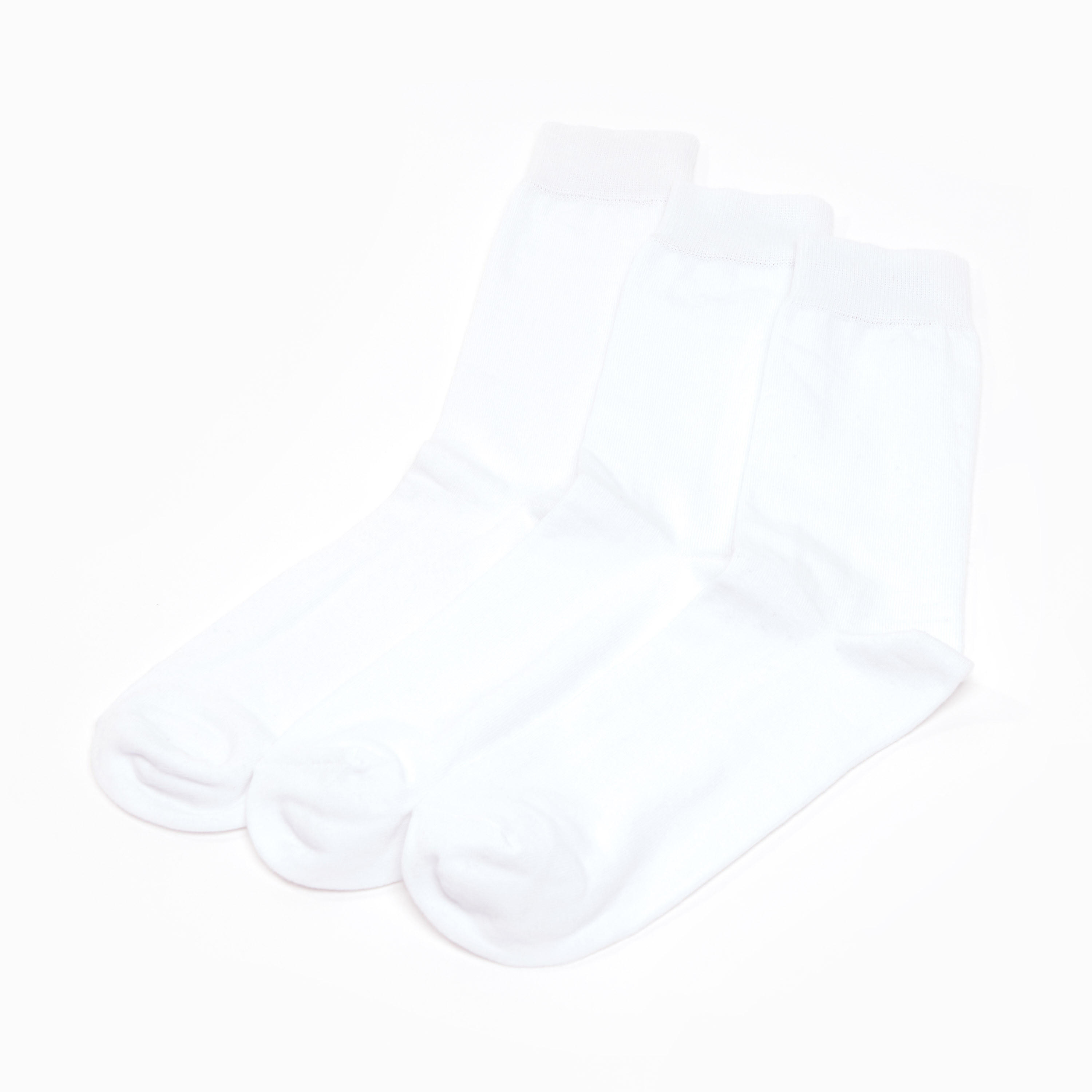 جوارب سادة بطول أعلى الكاحل بحواف أساور - طقم من 3 أزواج-men-socks-image-3
