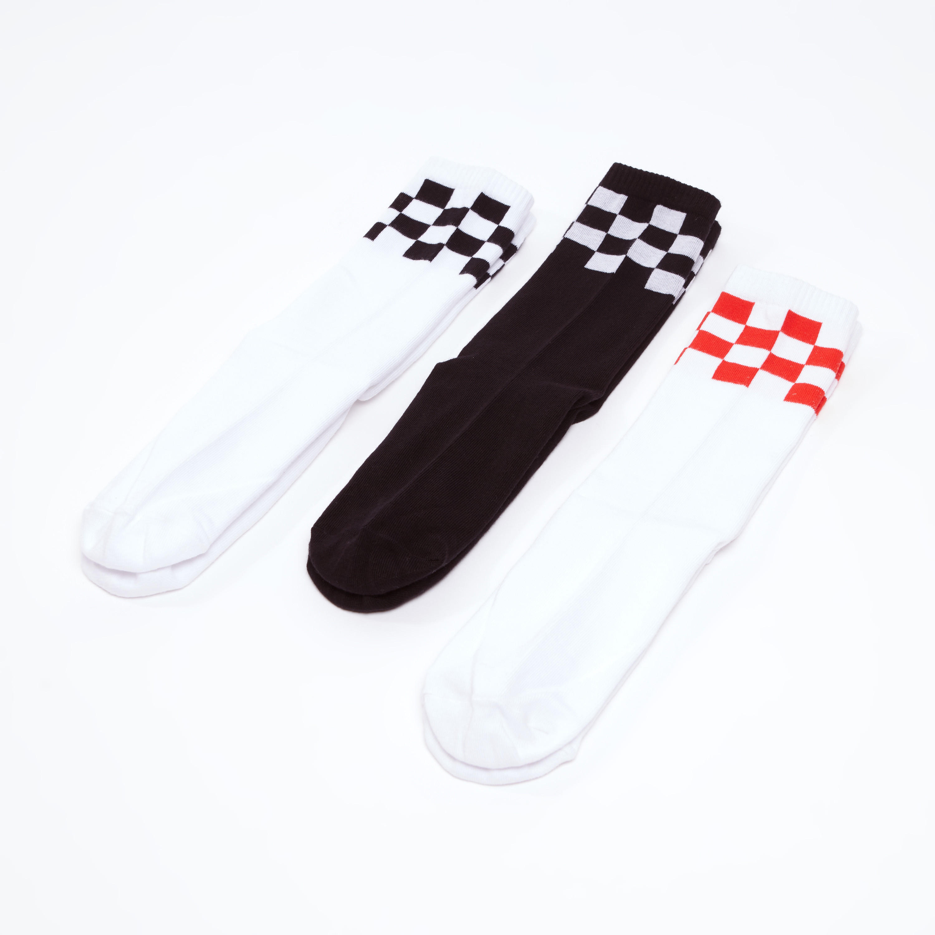 جوارب بارزة الملمس بطول أعلى الكاحل بحوّاف مضلّعة - طقم من 3 أزواج-men-socks-image-3
