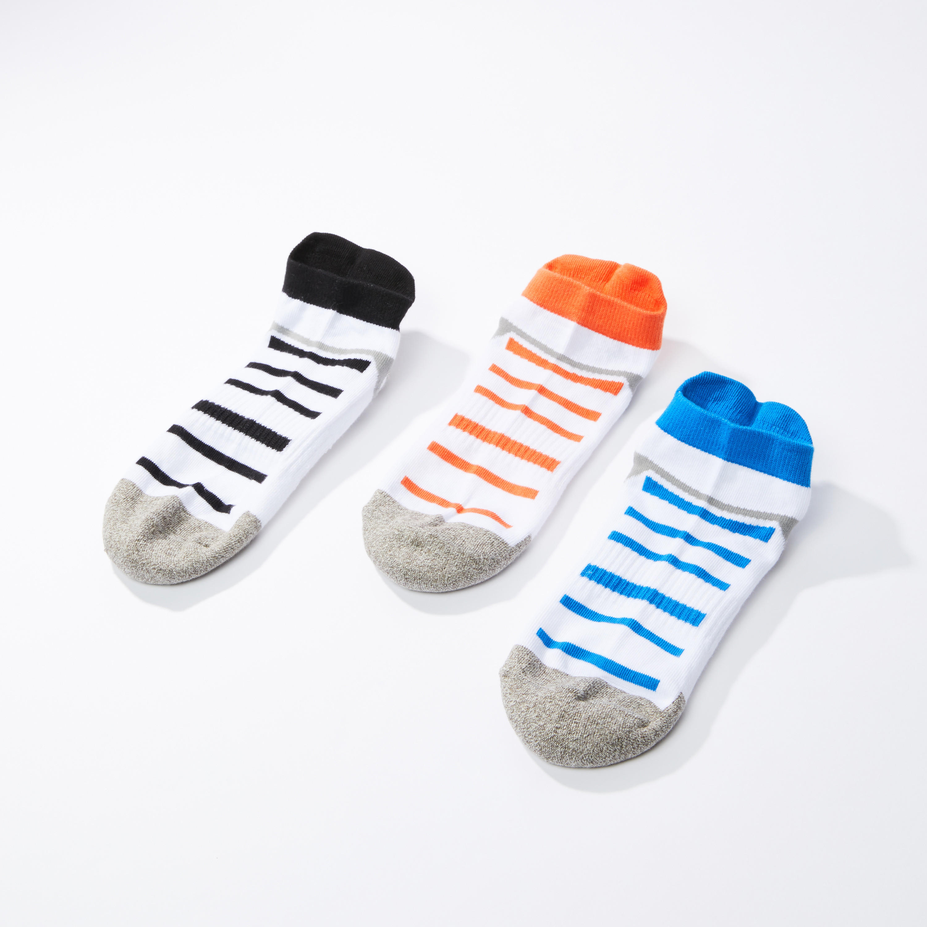 جوارب بارزة الملمس بطول الكاحل بحواف مضلّعة - طقم من 3 أزواج-men-socks-image-3