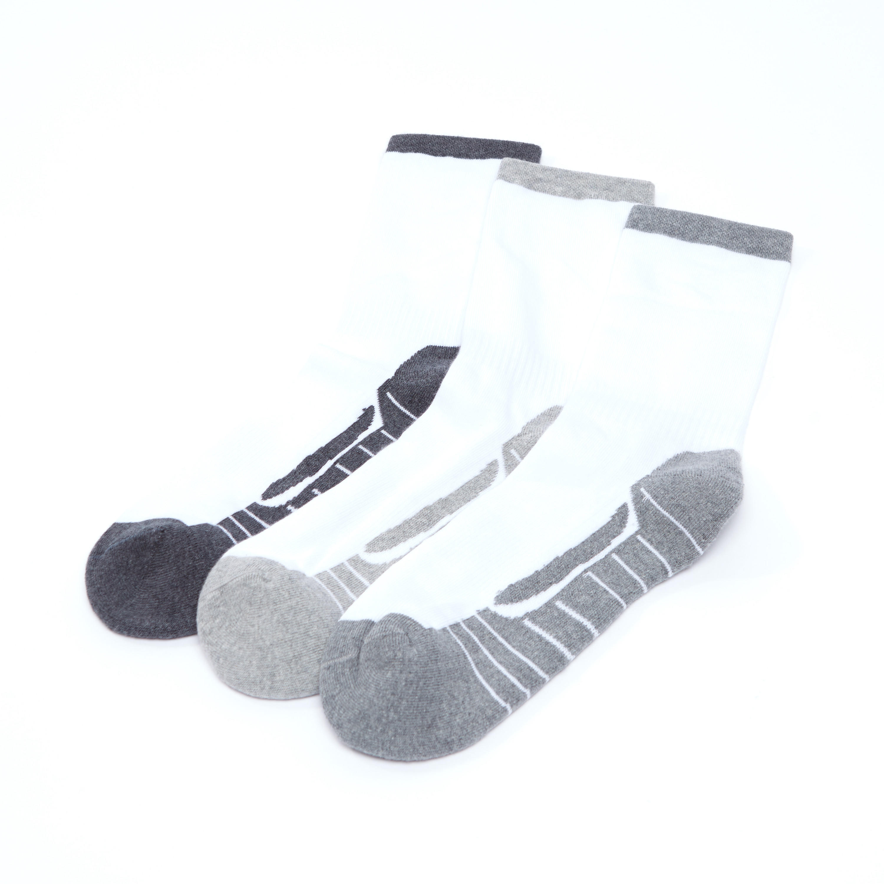 جوارب بارزة الملمس بطول ربلة الساق بحواف مضلّعة - طقم من 3 أزواج-men-socks-image-2