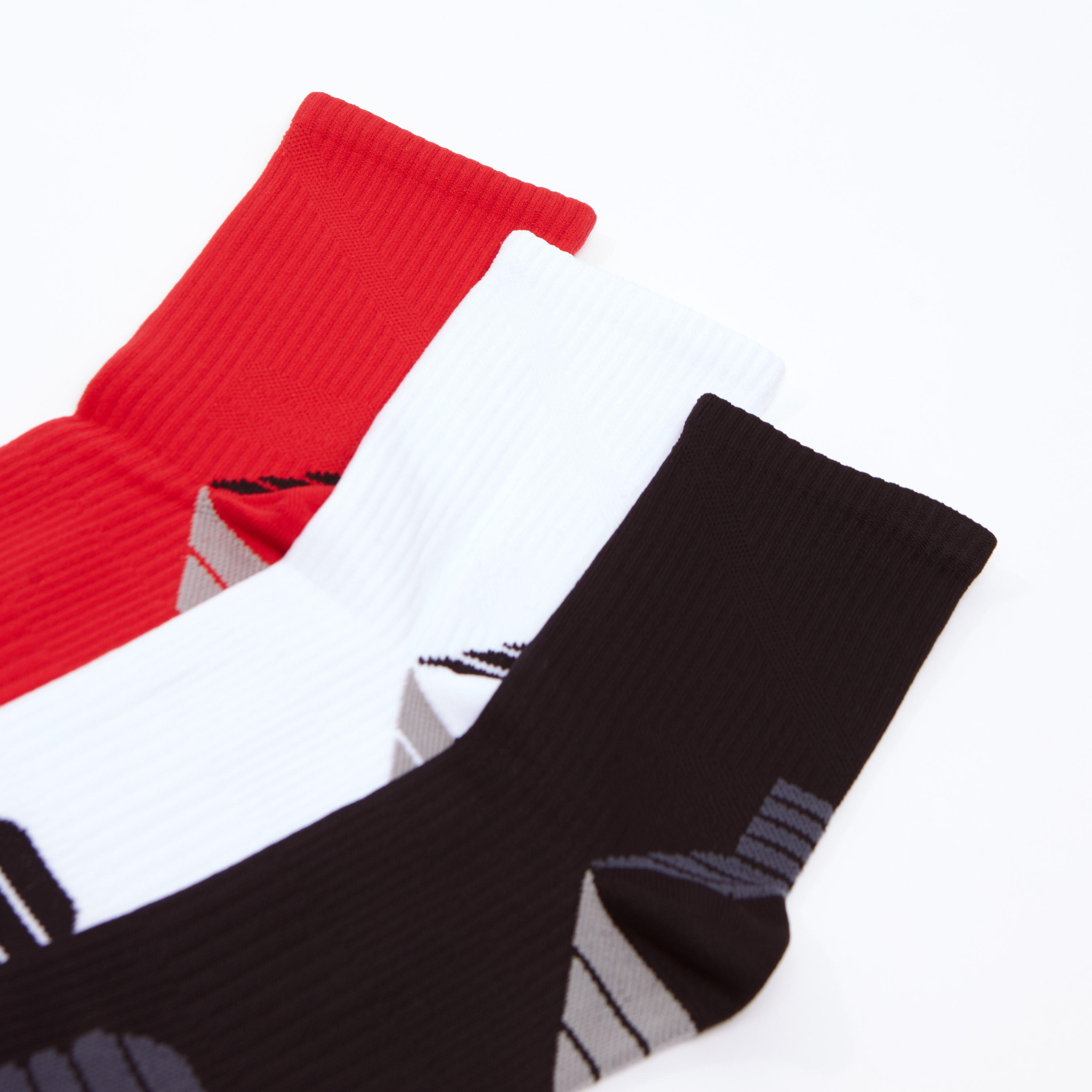 جوارب قطنية بارزة الملمس بطول متوسط - طقم من 3 أزواج-men-socks-image-2