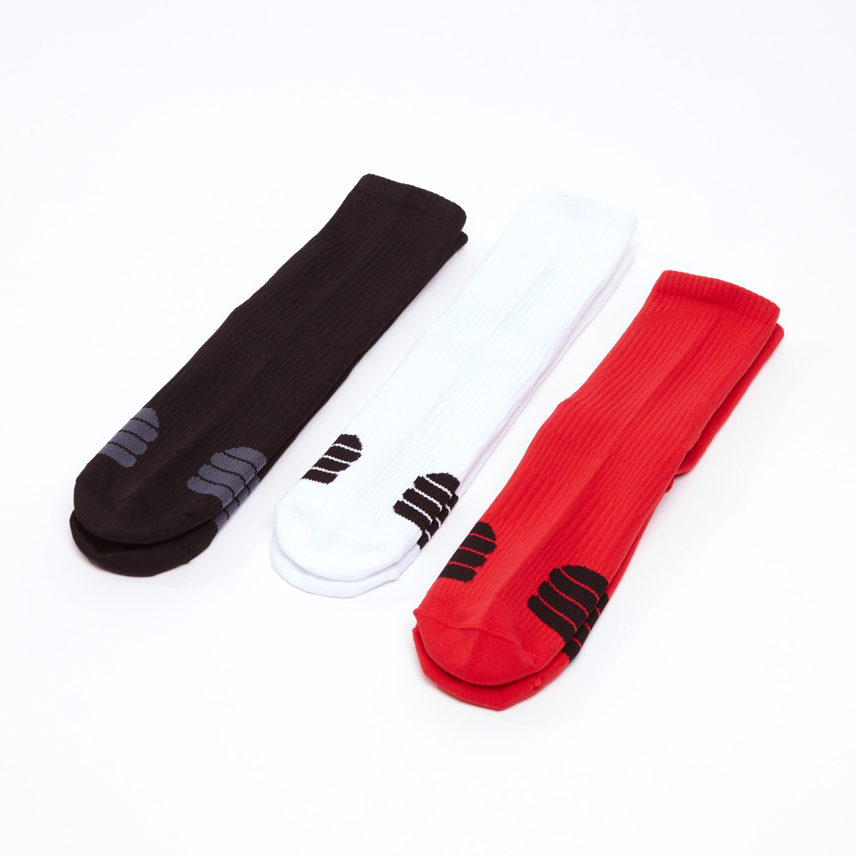 جوارب قطنية بارزة الملمس بطول متوسط - طقم من 3 أزواج-men-socks-image-3