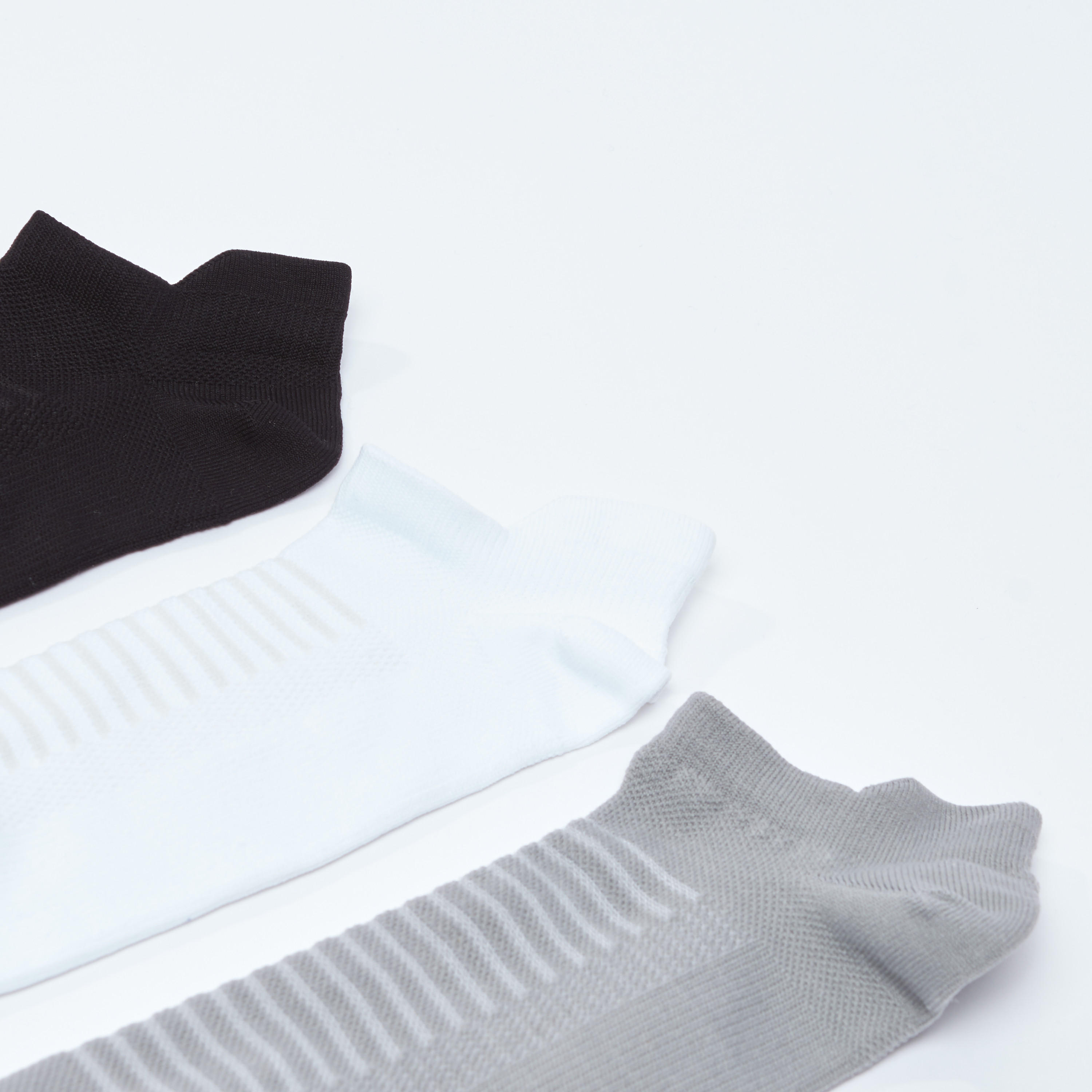 جوارب مقلّمة بطول الكاحل بحواف مضلّعة - طقم من 3 أزواج-men-socks-image-3