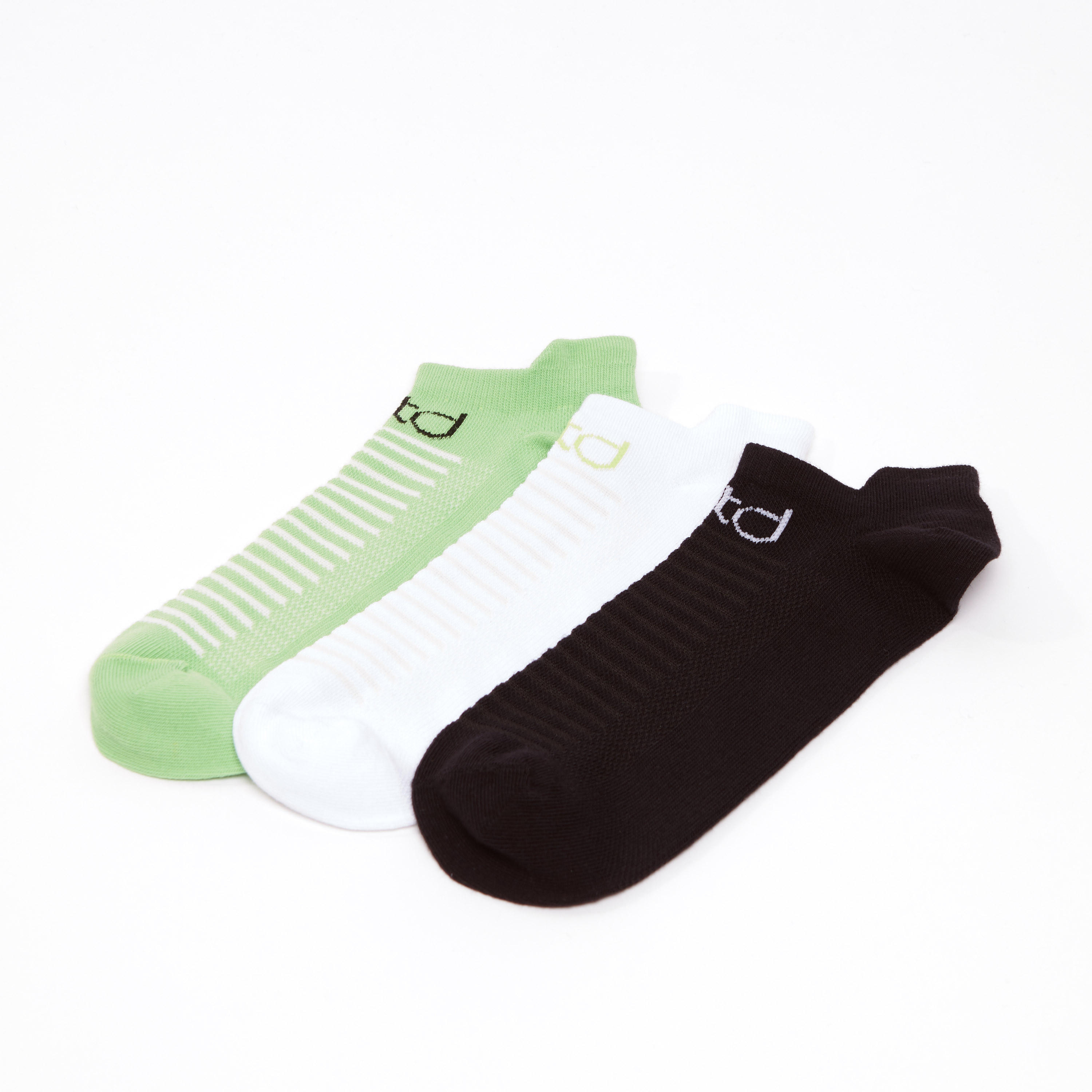 جوارب بارزة الملمس بطول الكاحل بحواف مضلّعة - طقم من 3 أزواج-men-socks-image-1