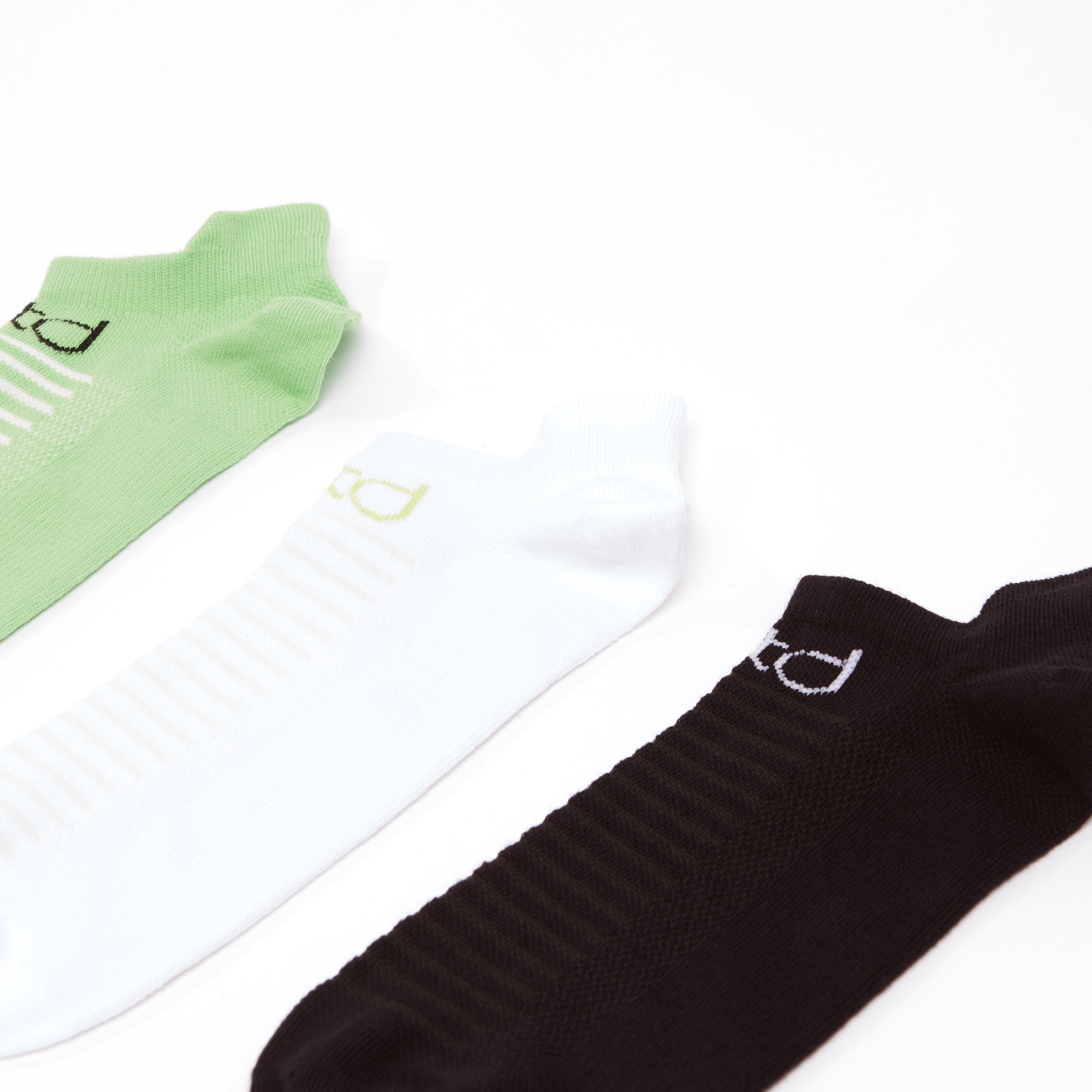 جوارب بارزة الملمس بطول الكاحل بحواف مضلّعة - طقم من 3 أزواج-men-socks-image-2