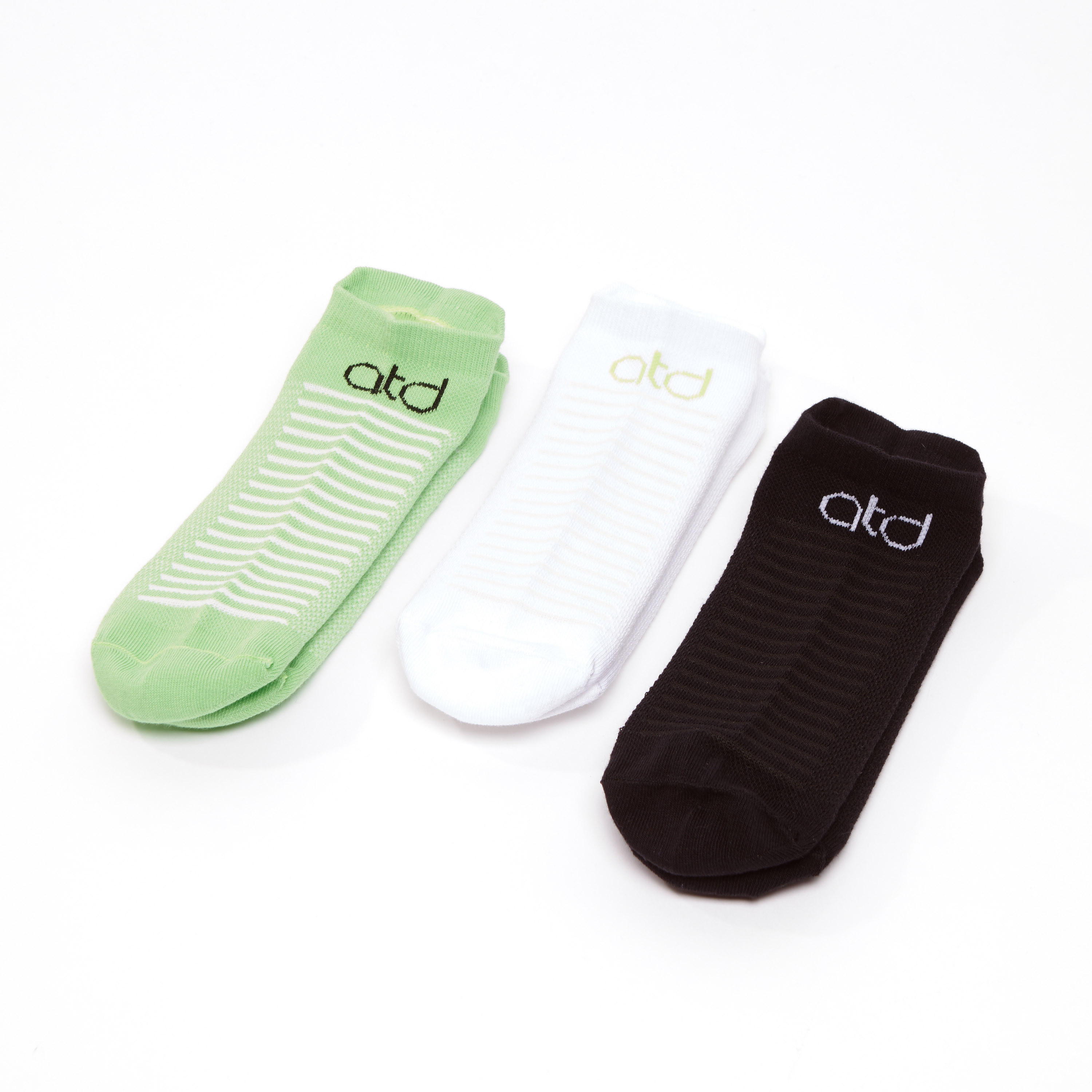 جوارب بارزة الملمس بطول الكاحل بحواف مضلّعة - طقم من 3 أزواج-men-socks-image-3