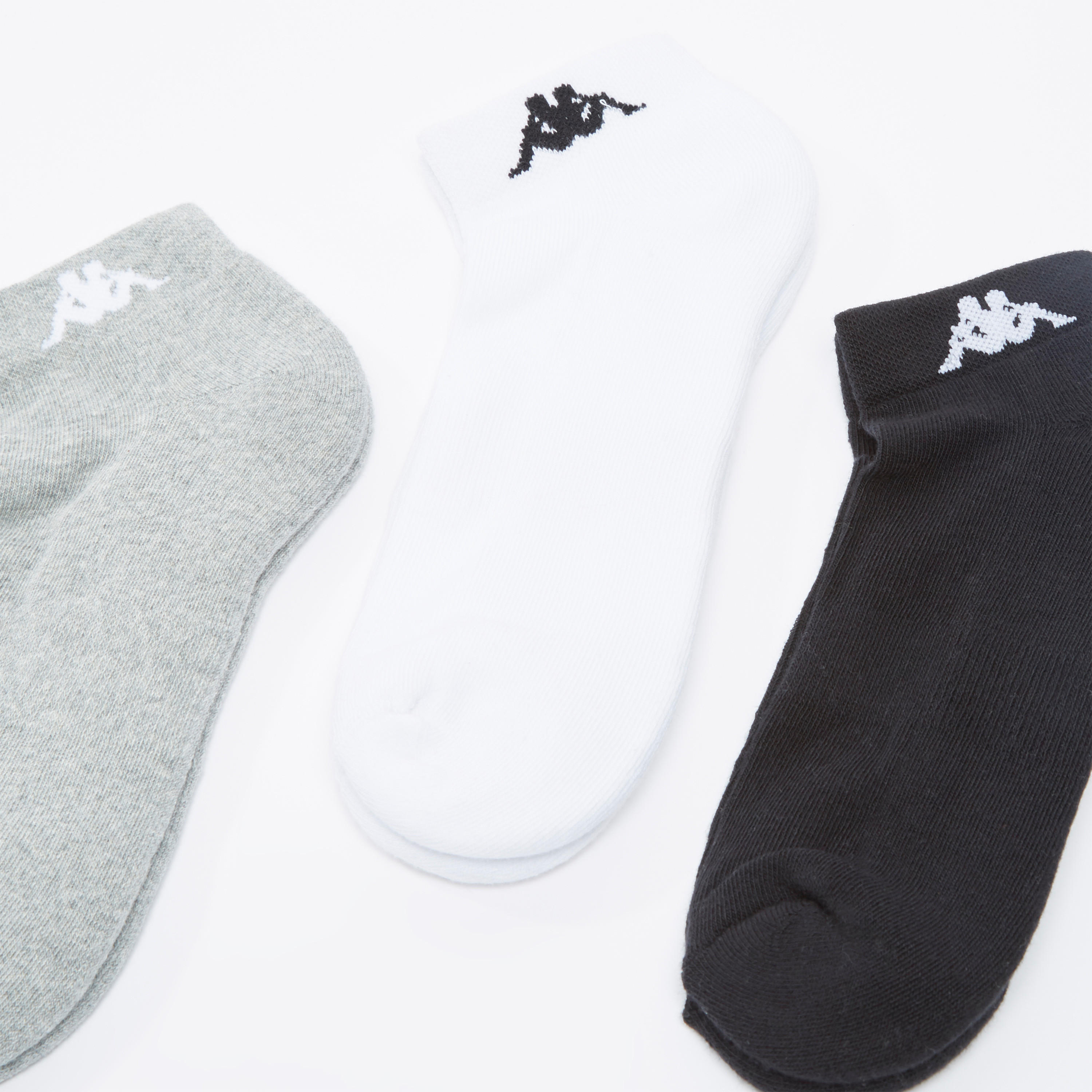 جوارب مطرّزة بطول الكاحل بحواف مطّاطية من كابا - طقم من 3 أزواج-men-socks-image-2