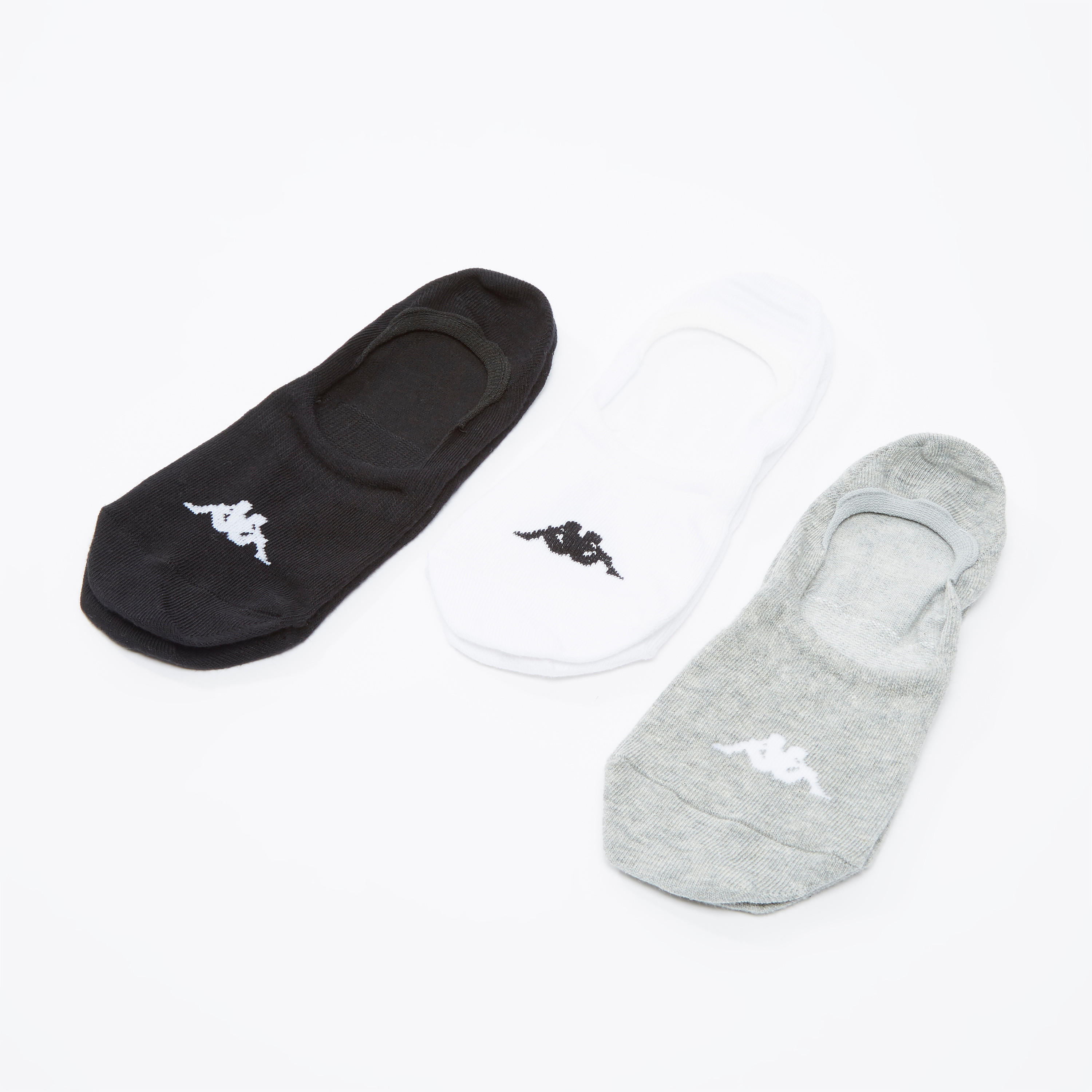 جوارب بارزة الملمس بطول الكاحل بحواف مطّاطية من كابا - طقم من 3 أزواج-men-socks-image-1