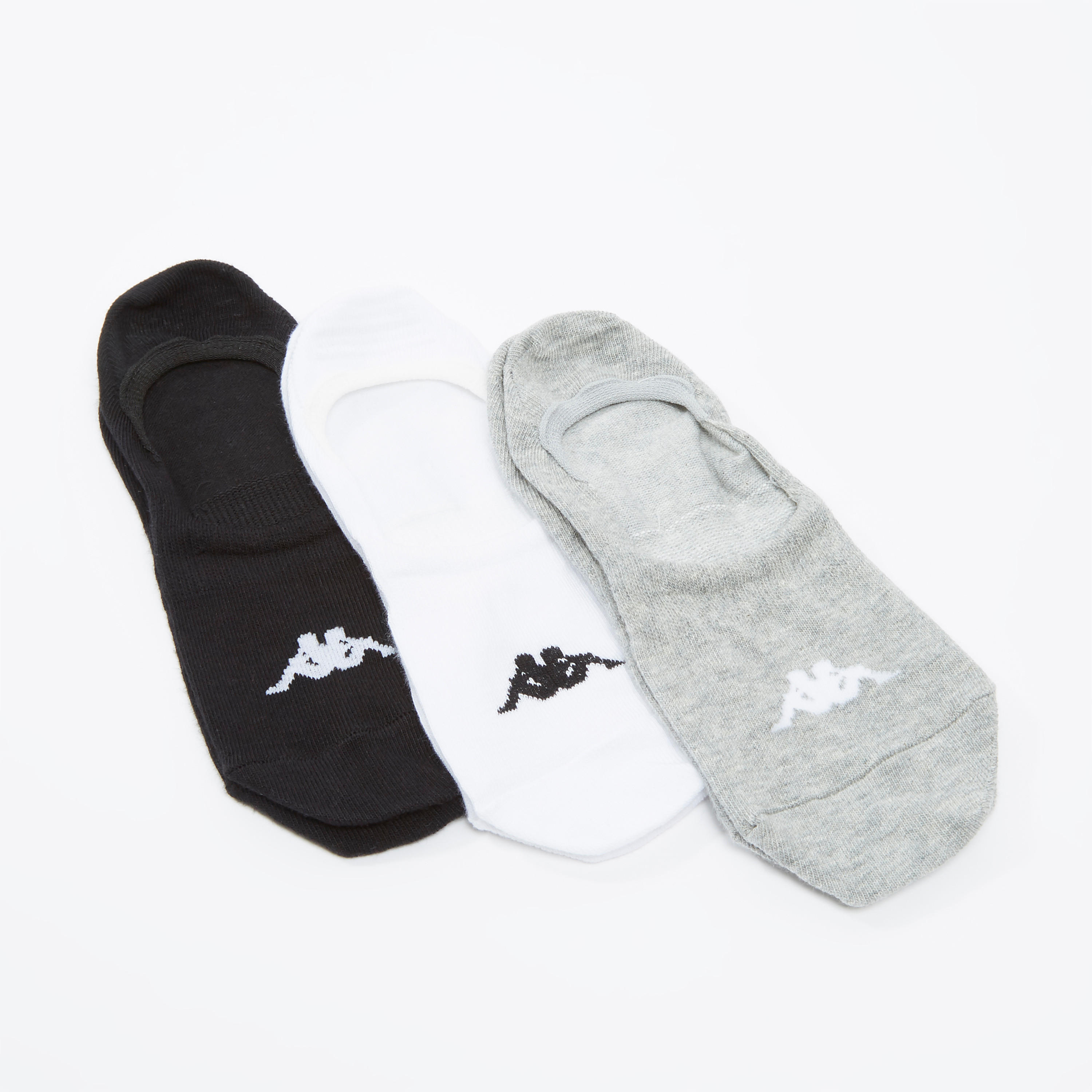 جوارب بارزة الملمس بطول الكاحل بحواف مطّاطية من كابا - طقم من 3 أزواج-men-socks-image-3